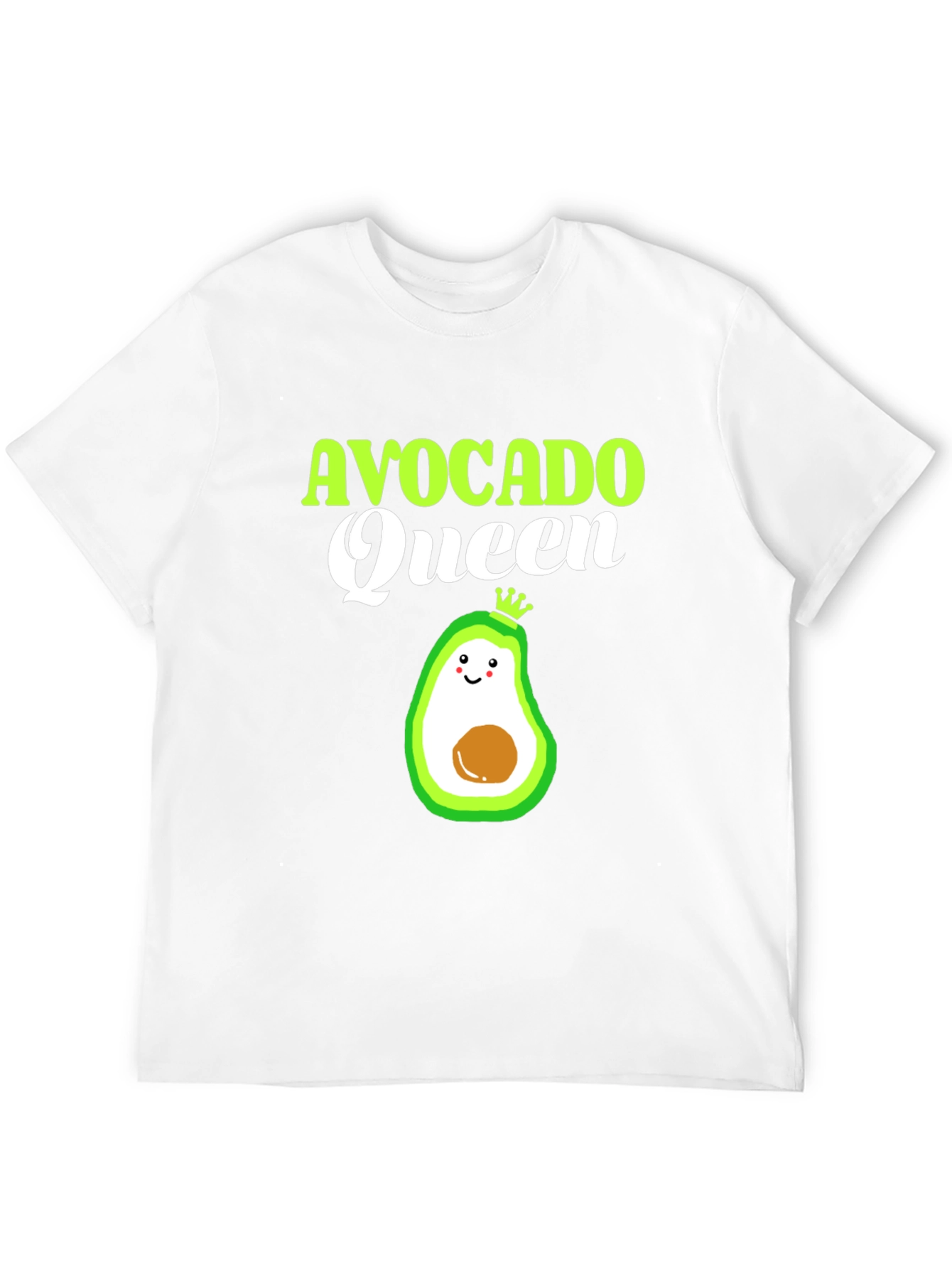 Camiseta Negra Avocado Queen Divertida