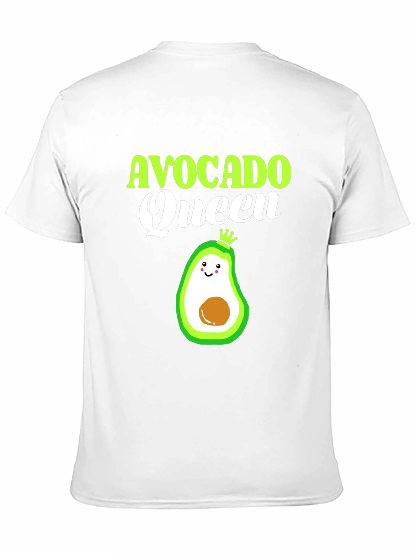 Camiseta Negra Avocado Queen Divertida