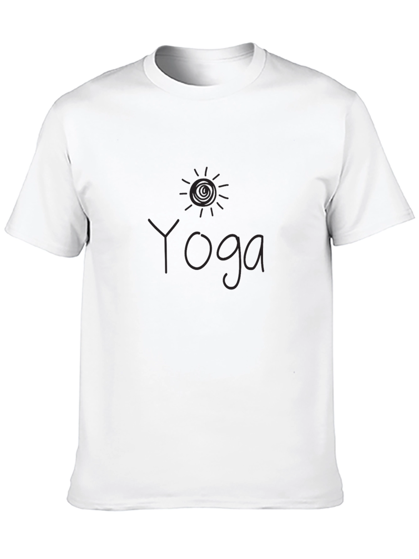 Camiseta Negra Yoga Sol para Hombre