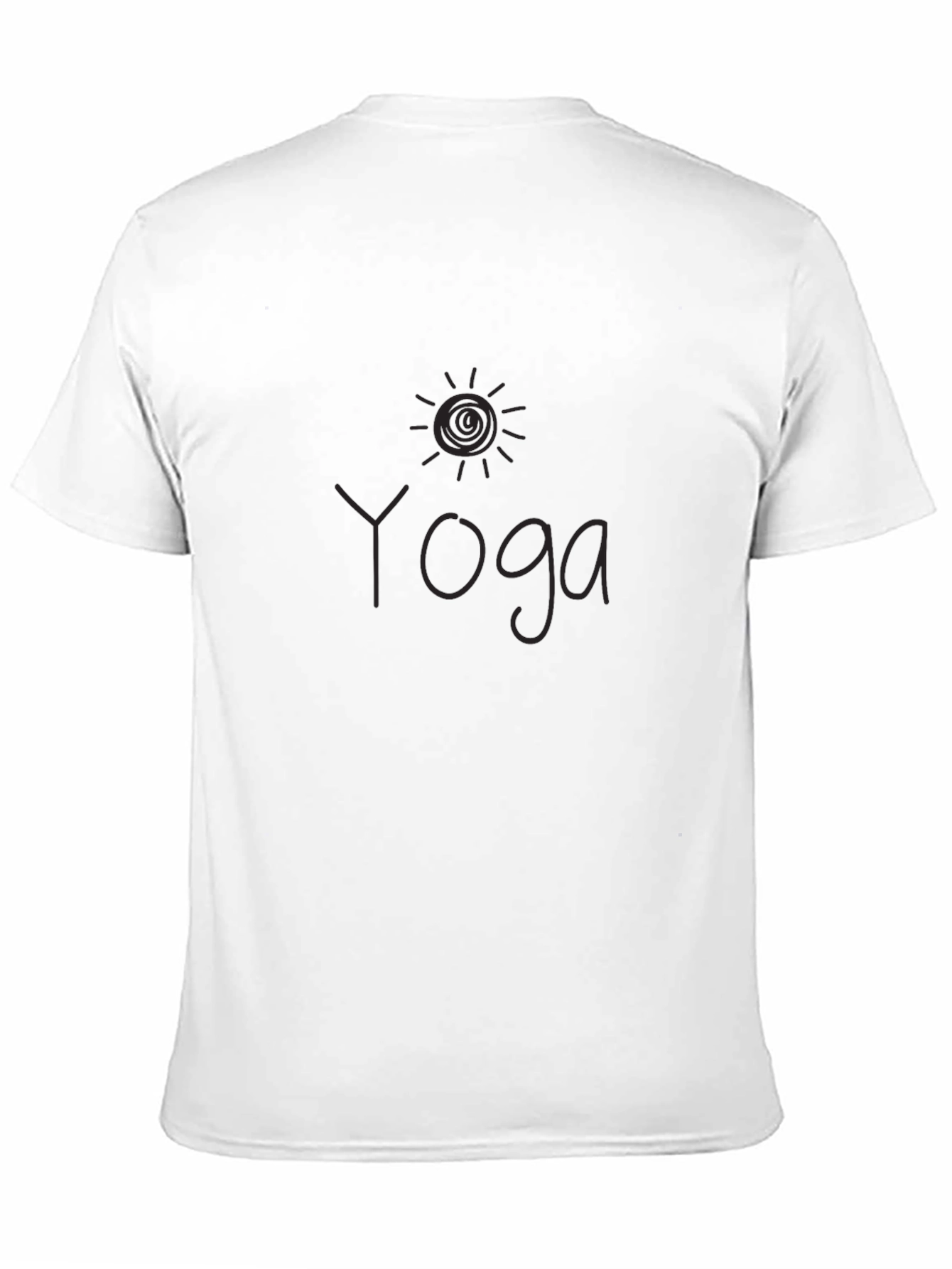 Camiseta Negra Yoga Sol para Hombre