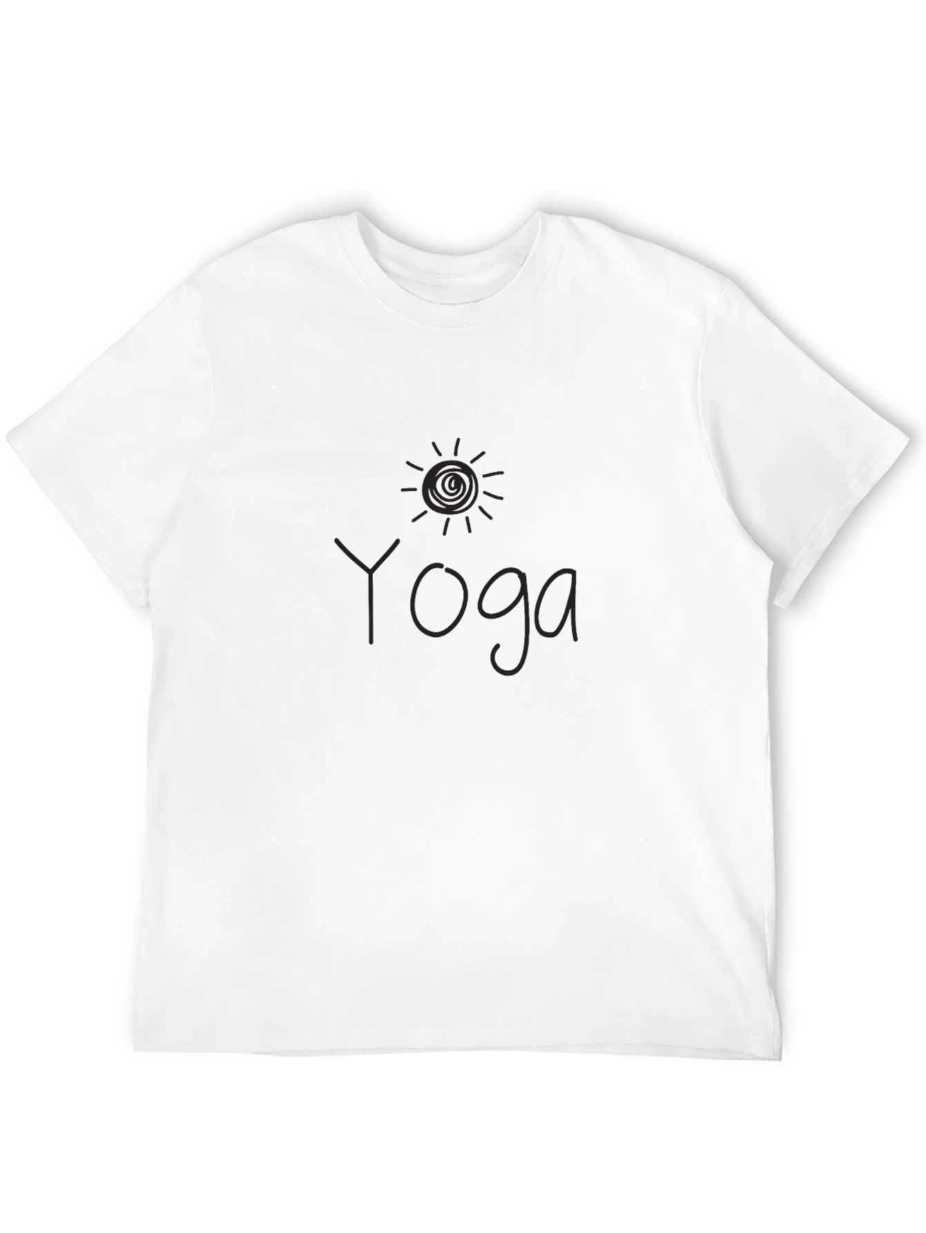 Camiseta Negra Yoga Sol para Hombre