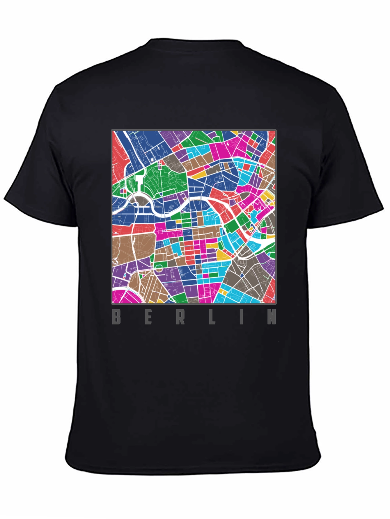 Camiseta Berlin Mapa Ciudad Diseño Urbano