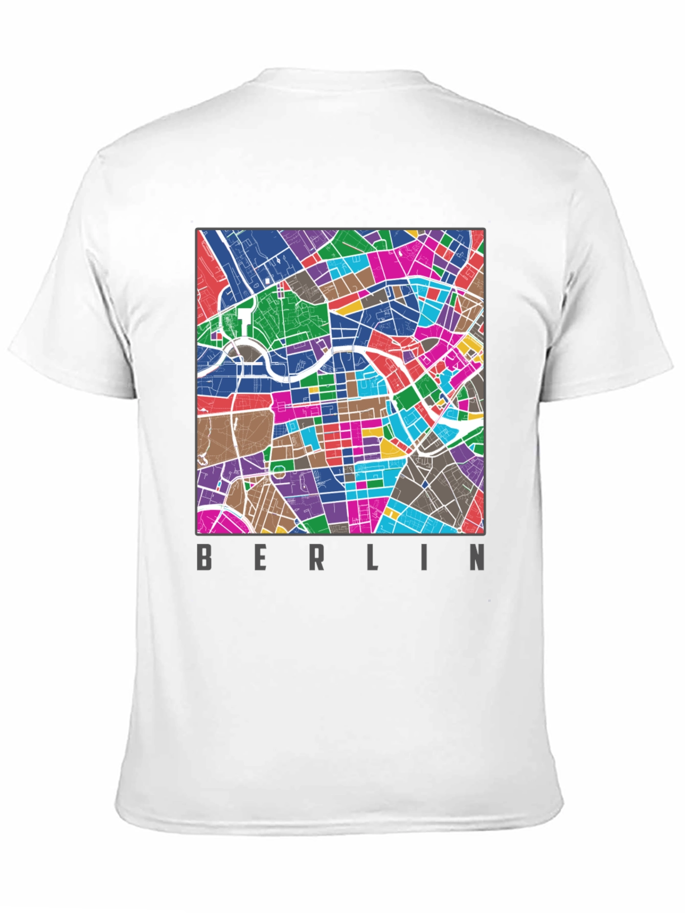 Camiseta Berlin Mapa Ciudad Diseño Urbano