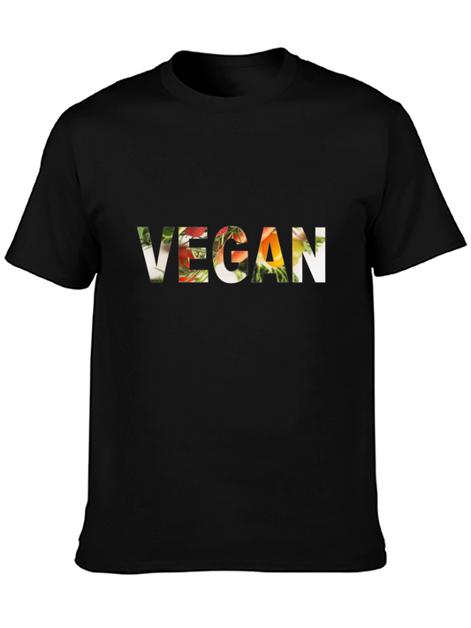 Camiseta Vegana Negra para Hombre