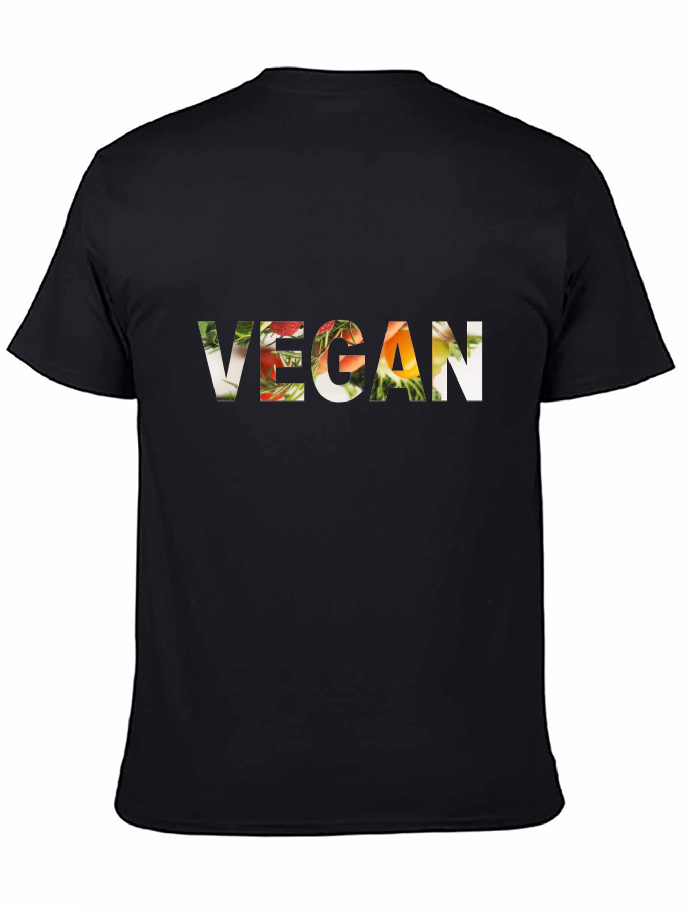 Camiseta Vegana Negra para Hombre