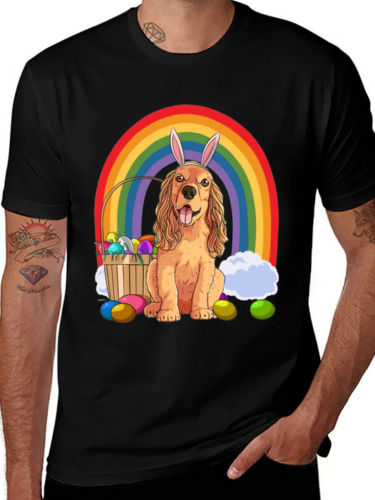 Camiseta Divertida Perro Cocker Spaniel Pascua