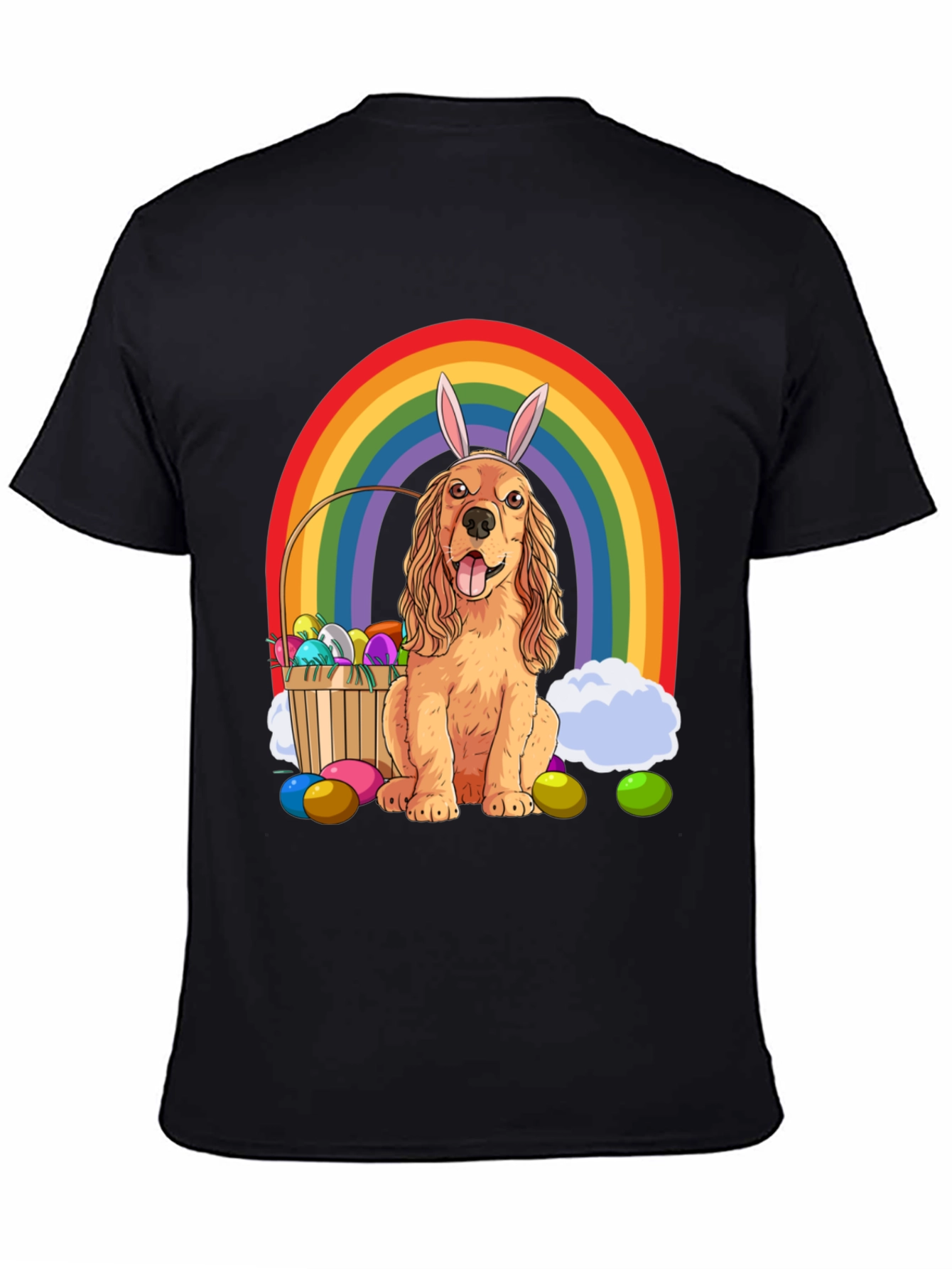 Camiseta Divertida Perro Cocker Spaniel Pascua