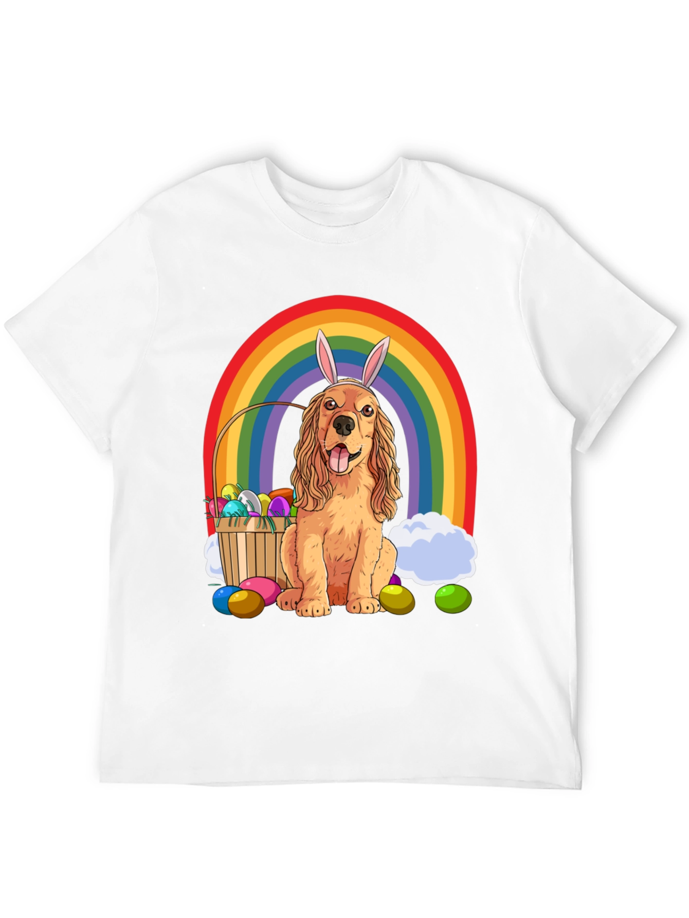 Camiseta Divertida Perro Cocker Spaniel Pascua