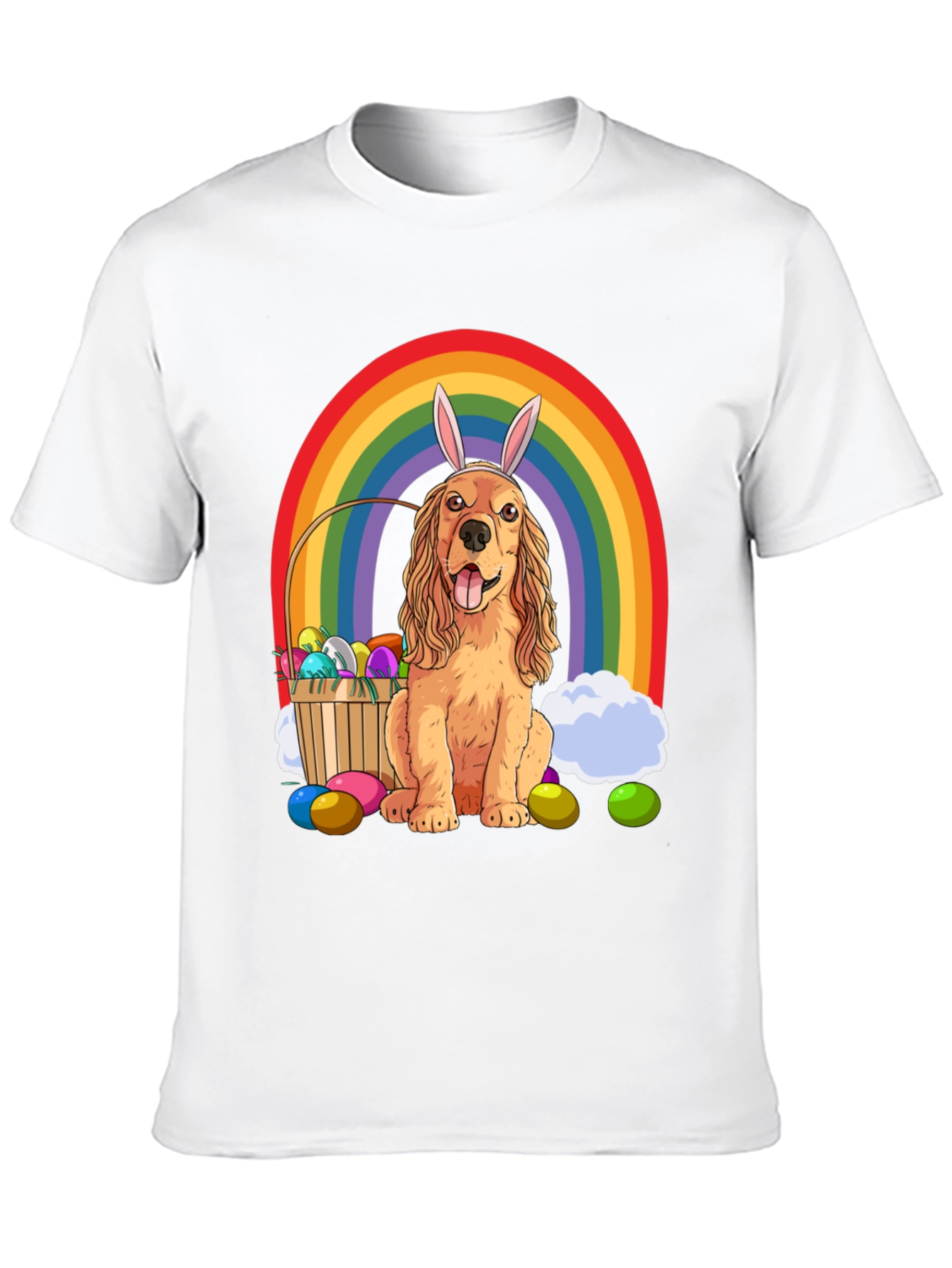 Camiseta Divertida Perro Cocker Spaniel Pascua
