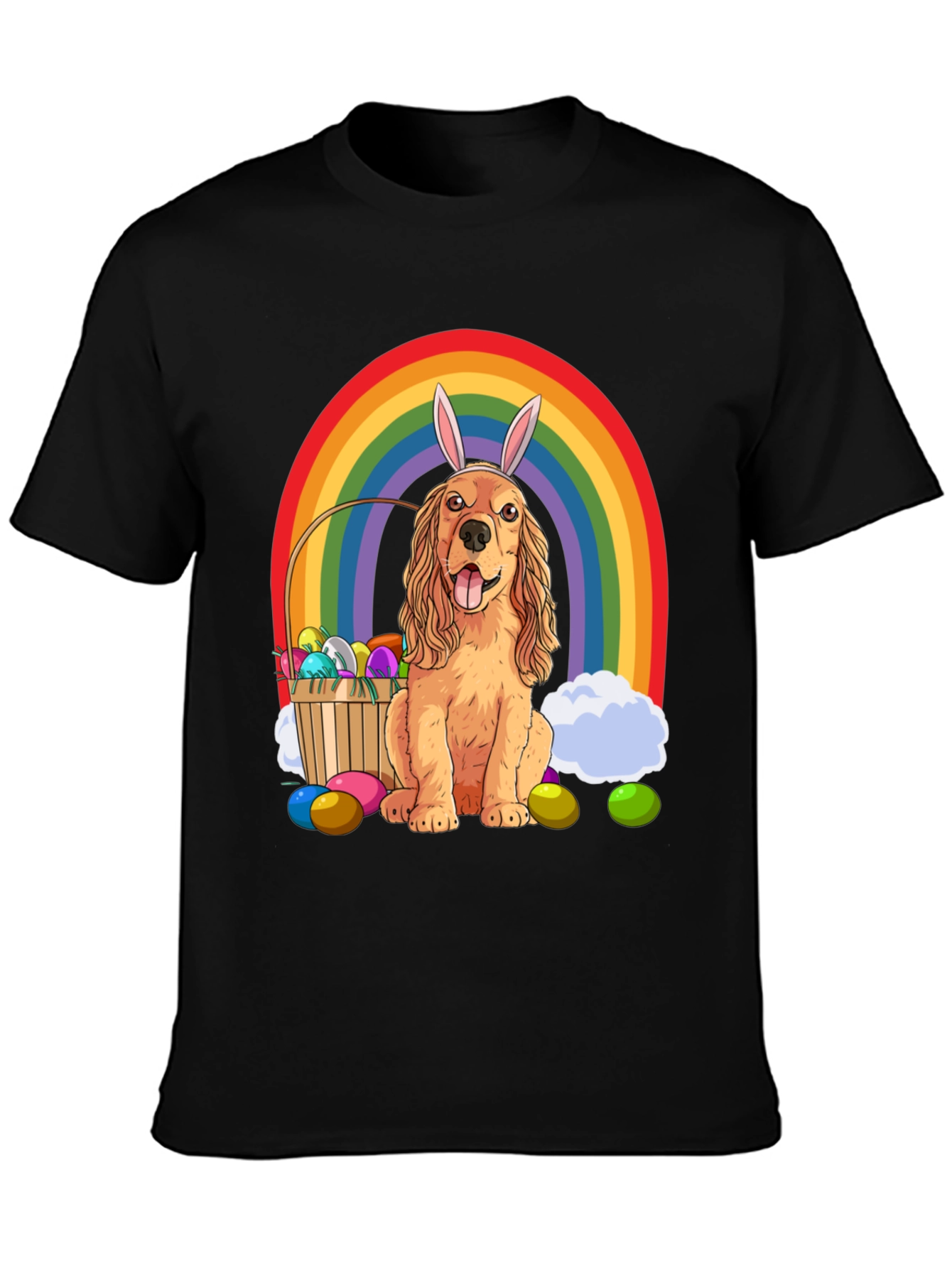 Camiseta Divertida Perro Cocker Spaniel Pascua