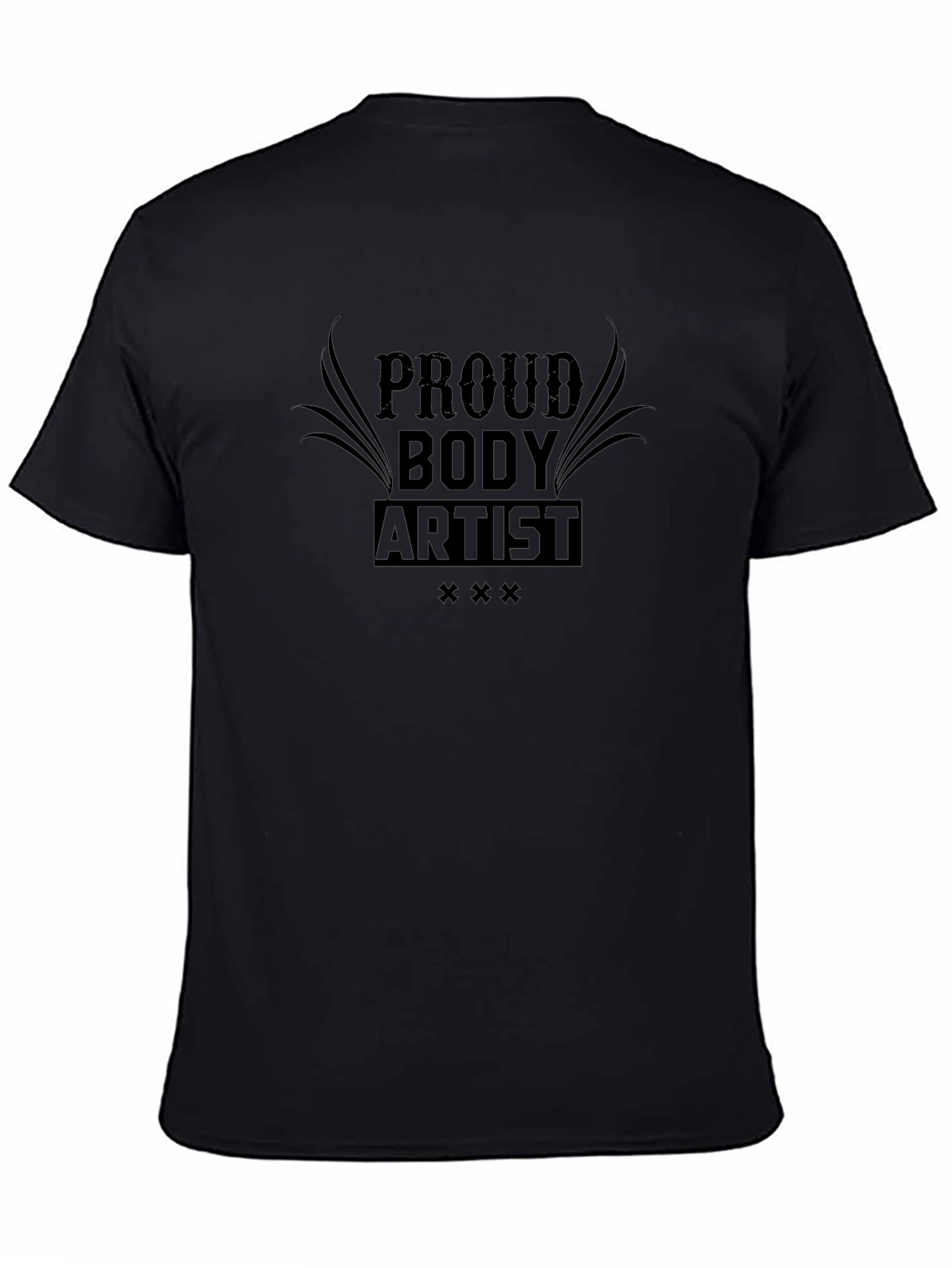 Camiseta Negra Proud Body Artist para Hombre