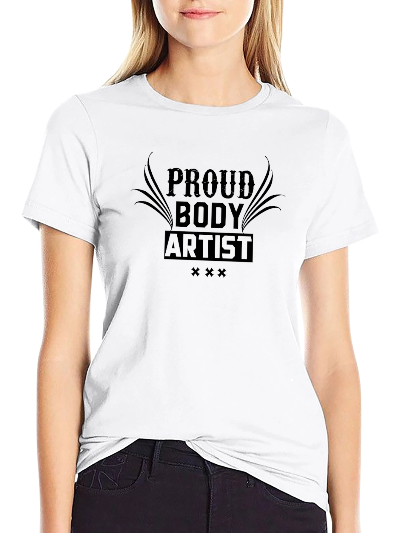 Camiseta Negra Proud Body Artist para Hombre