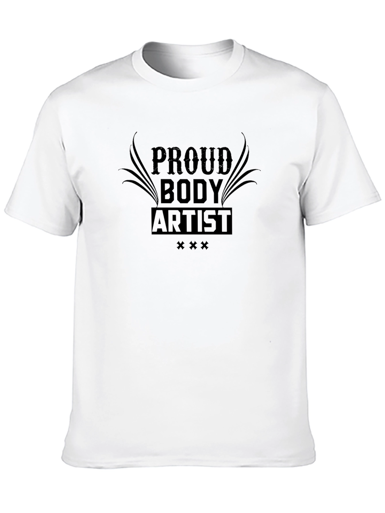 Camiseta Negra Proud Body Artist para Hombre