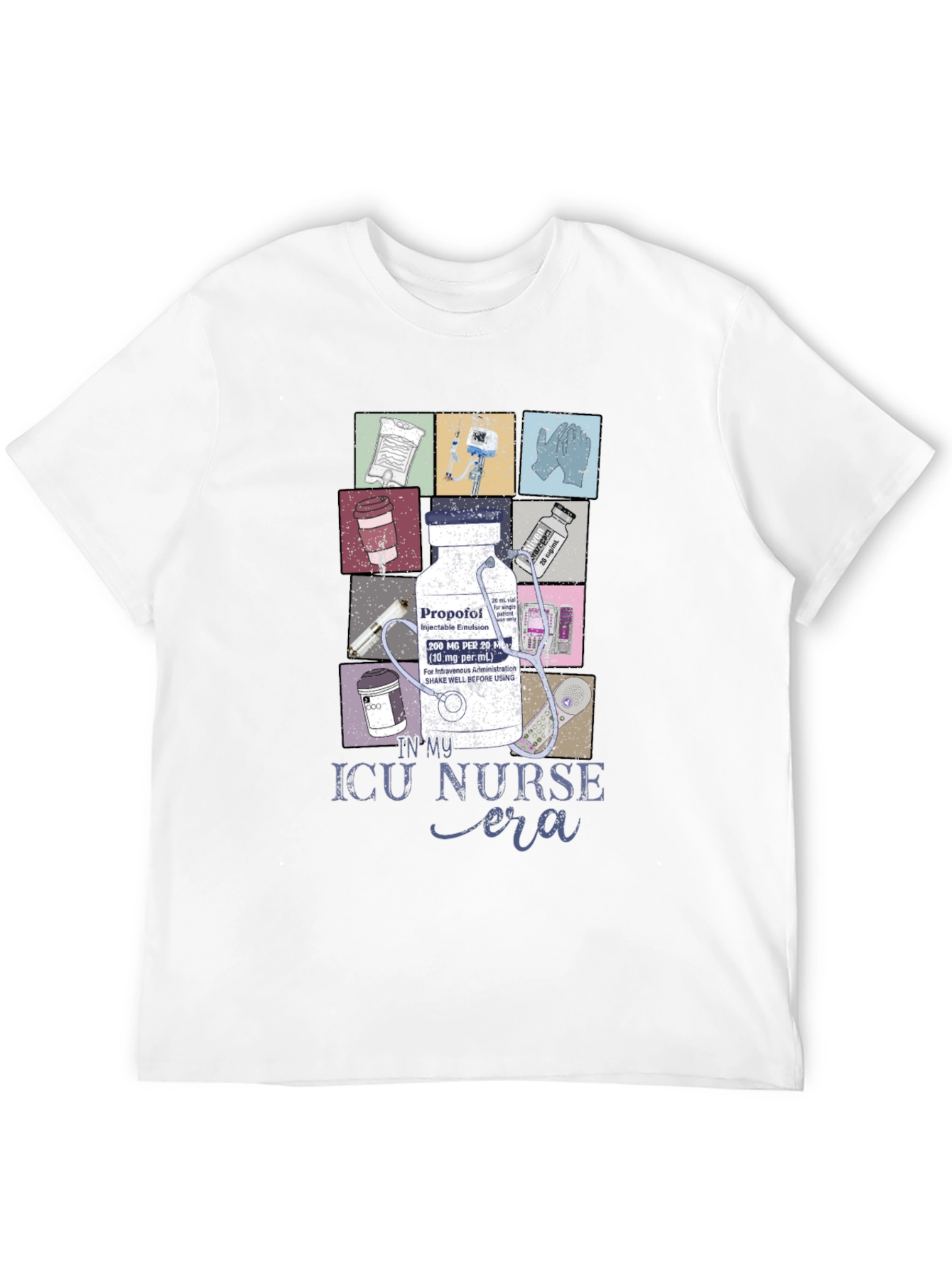 Camiseta Negra ICU Nurse Era