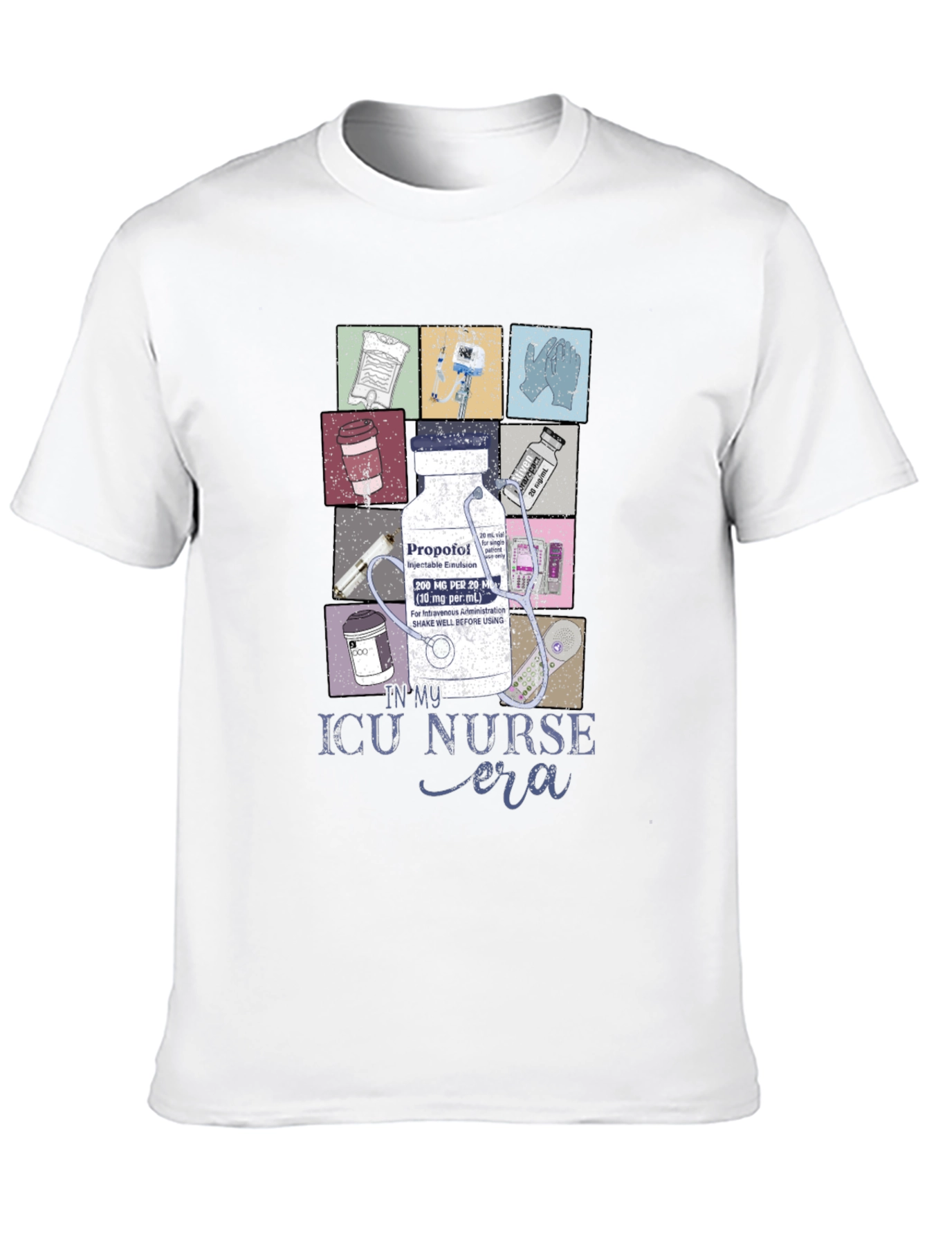 Camiseta Negra ICU Nurse Era