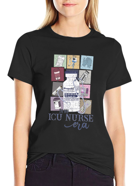 Camiseta Negra ICU Nurse Era