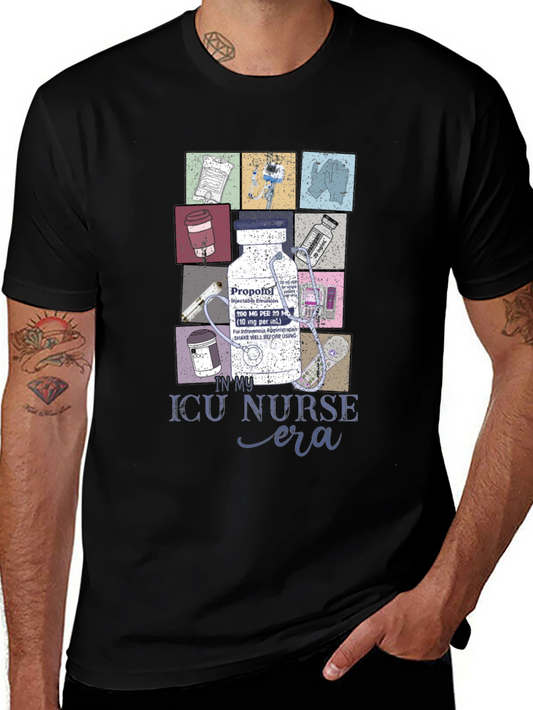 Camiseta Negra ICU Nurse Era