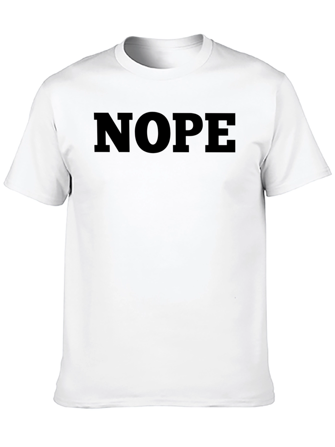 Camiseta Negra NOPE Casual para Hombre