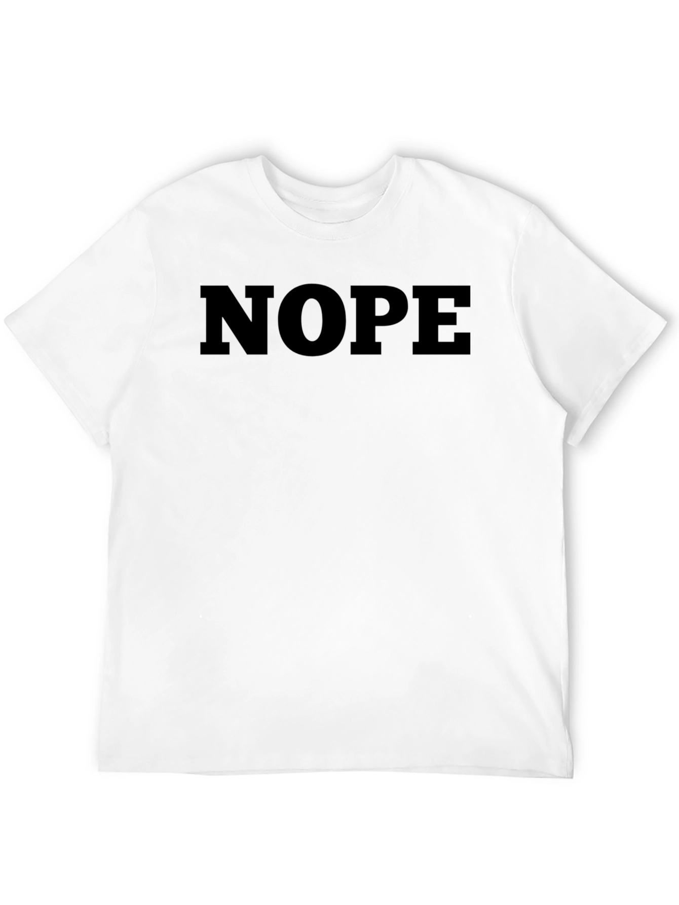 Camiseta Negra NOPE Casual para Hombre