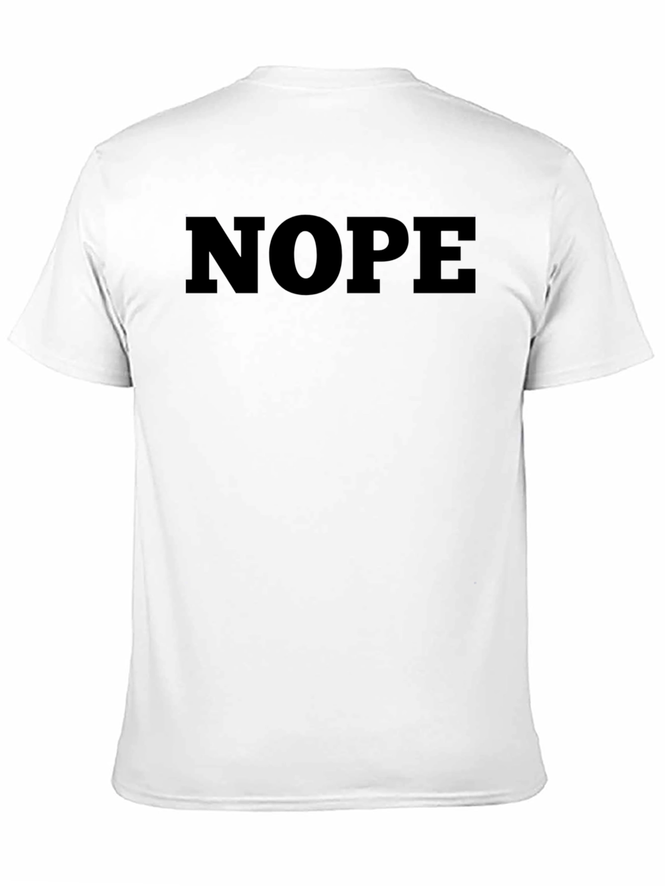Camiseta Negra NOPE Casual para Hombre