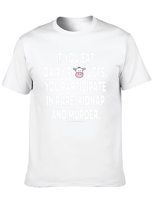 Camiseta Negra con Mensaje Vegano Impactante