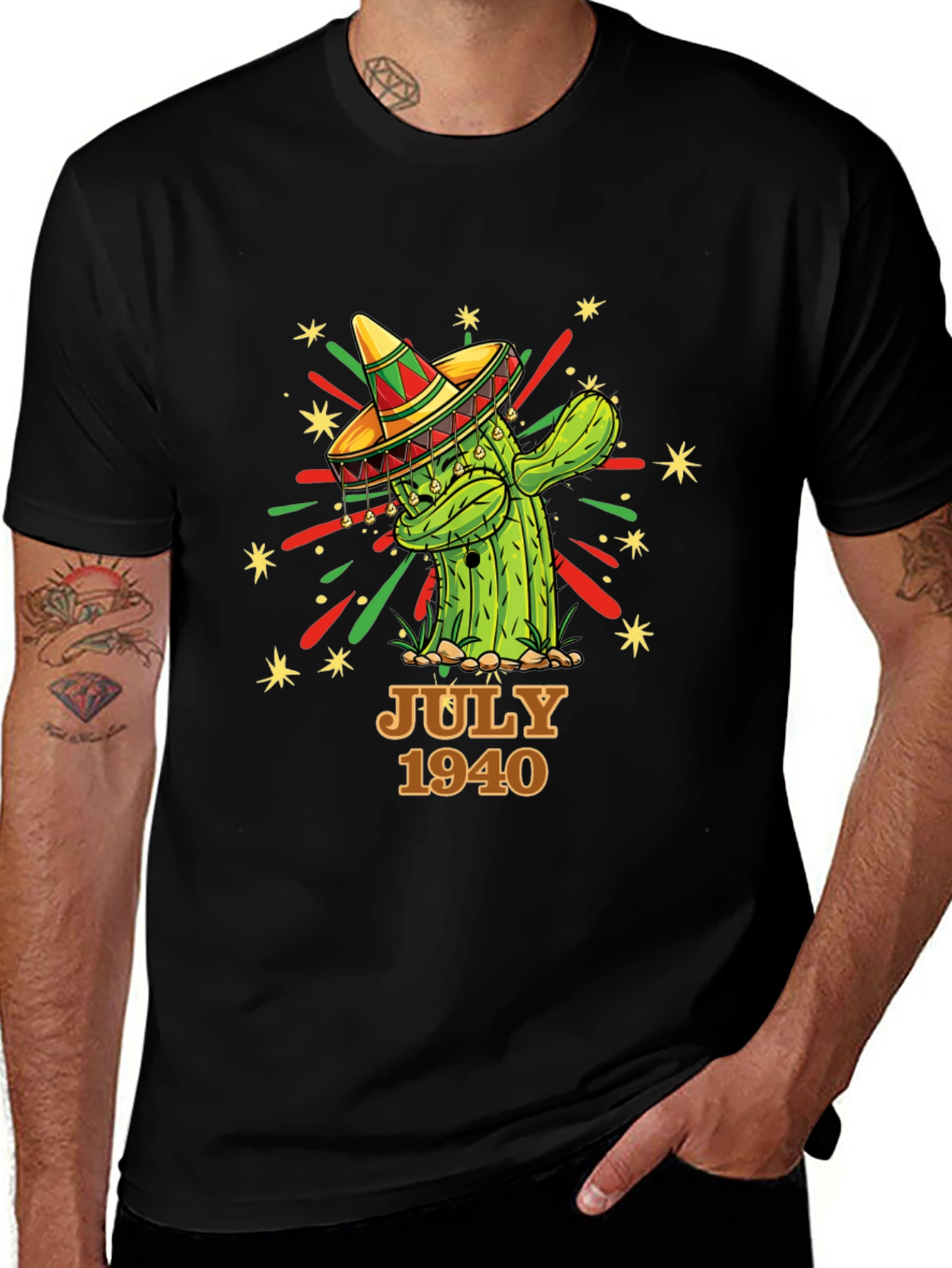 Camiseta Cactus con Sombrero - Julio 1940