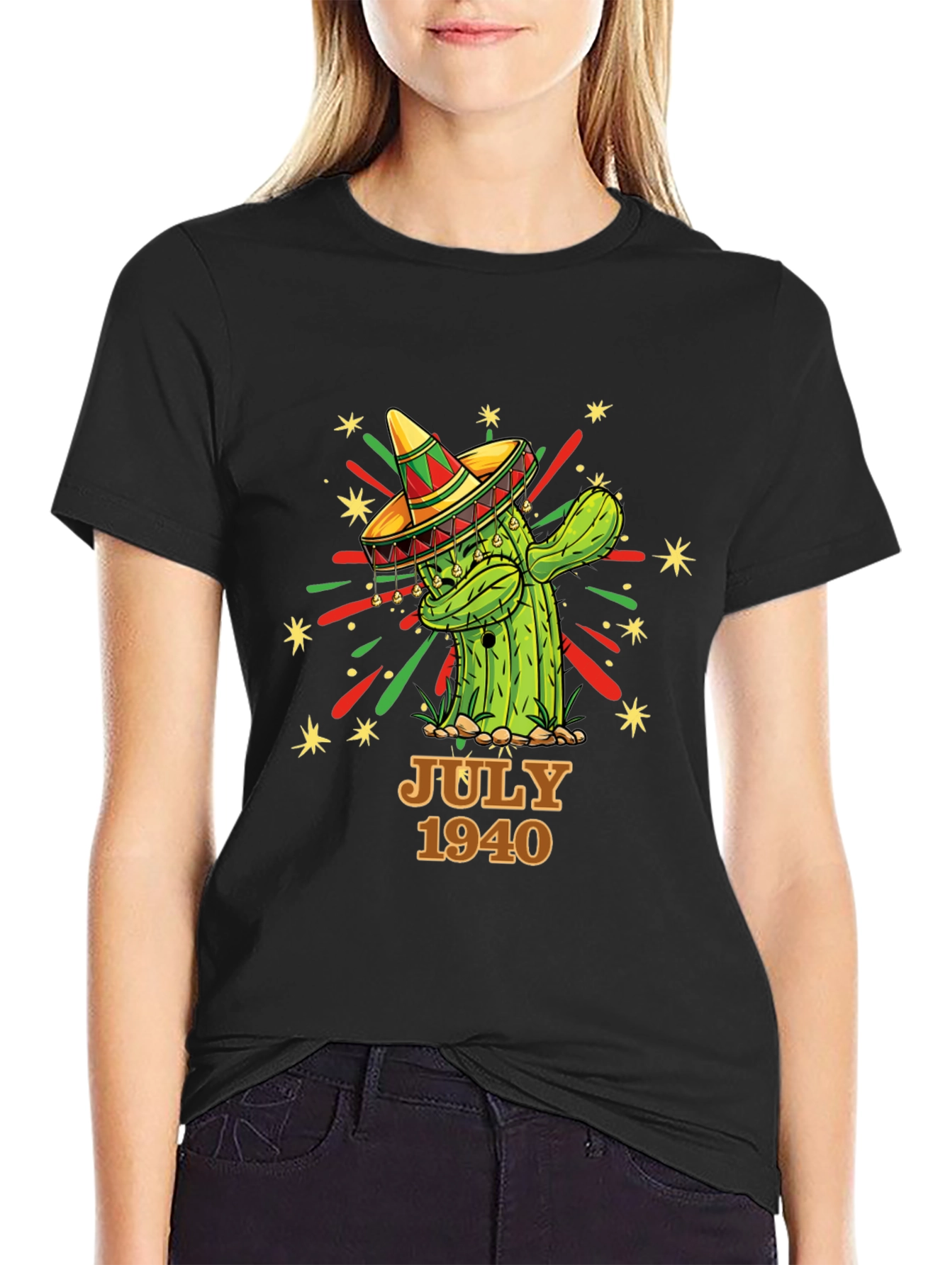 Camiseta Cactus con Sombrero - Julio 1940