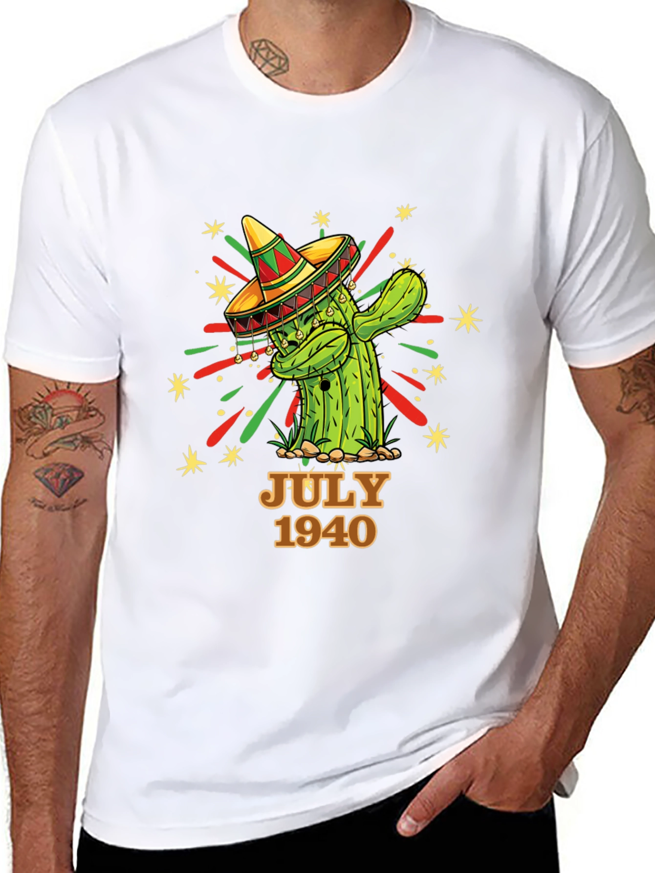 Camiseta Cactus con Sombrero - Julio 1940