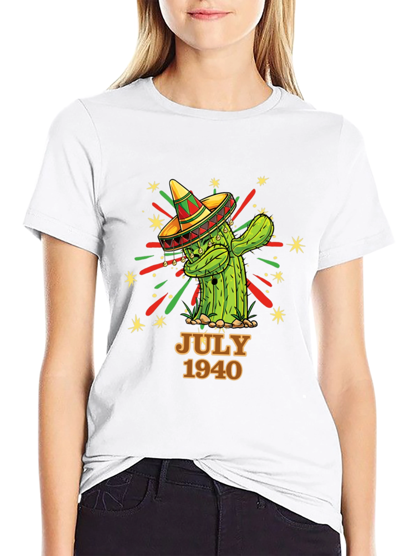 Camiseta Cactus con Sombrero - Julio 1940