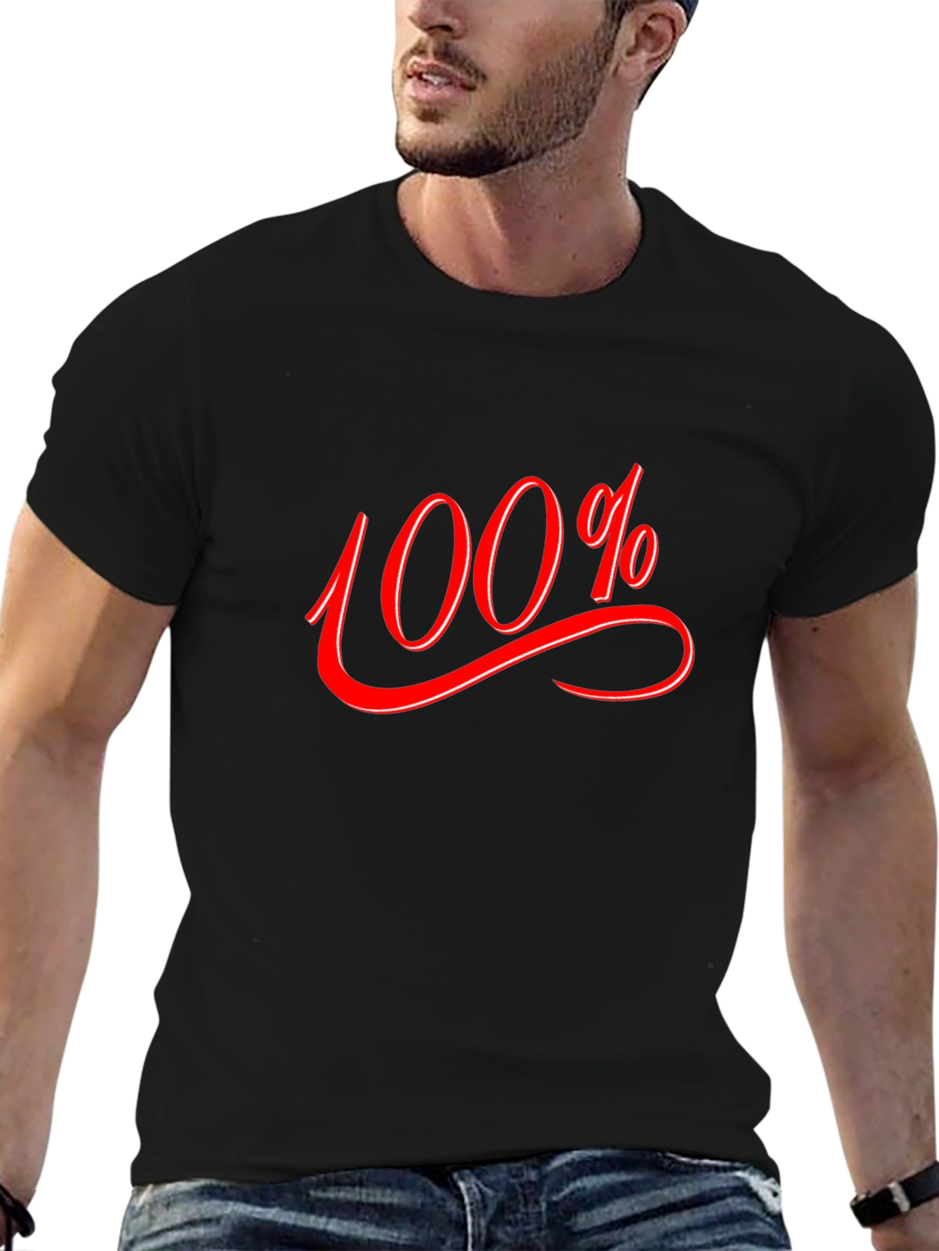 Camiseta Negra: 100% Actitud y Estilo