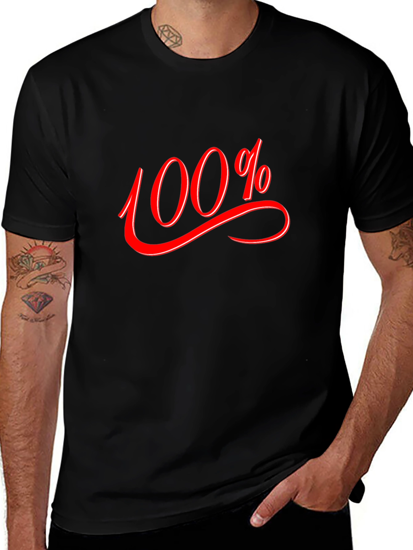 Camiseta Negra: 100% Actitud y Estilo