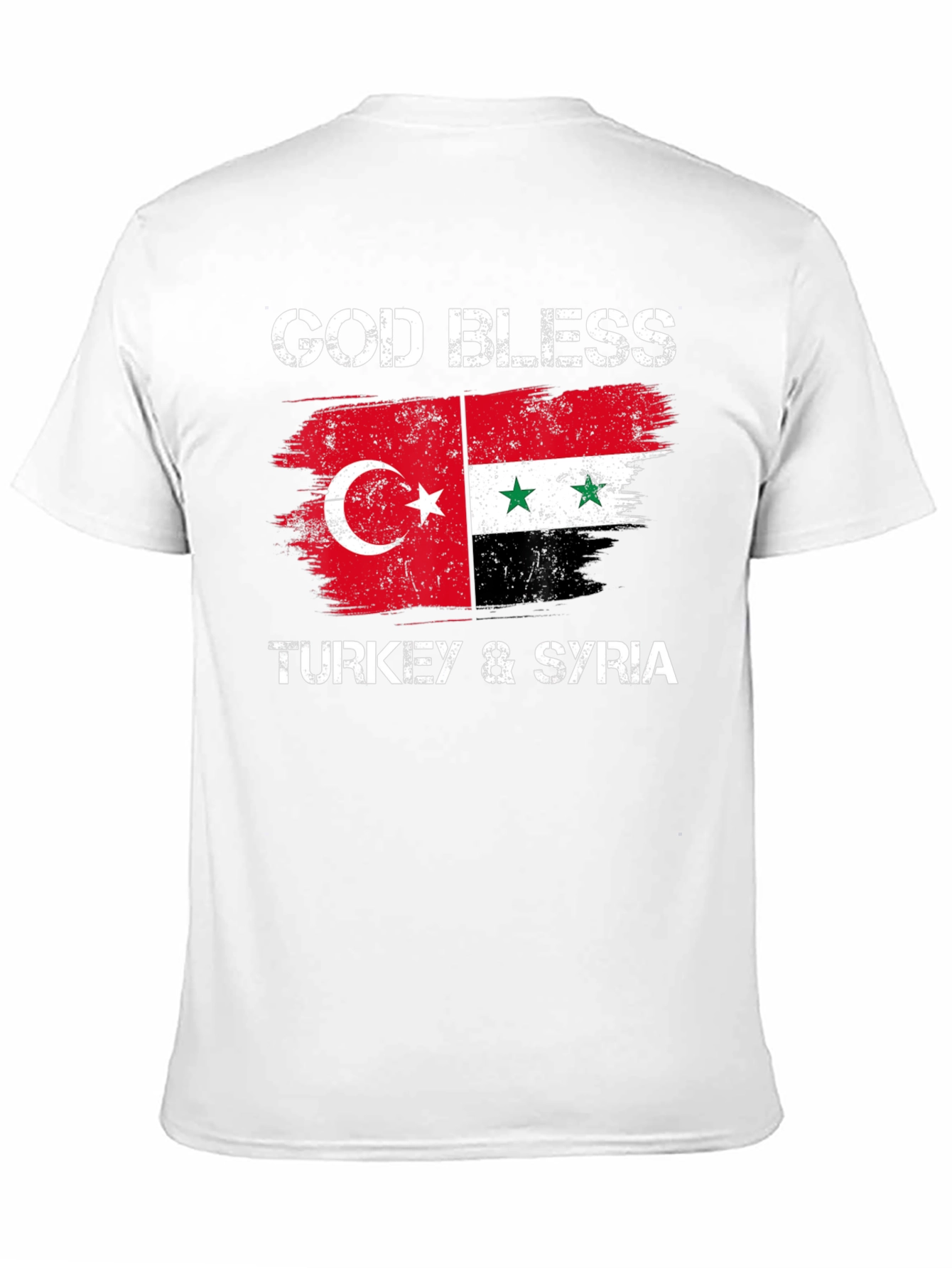 Camiseta Negra: God Bless Turkey & Syria