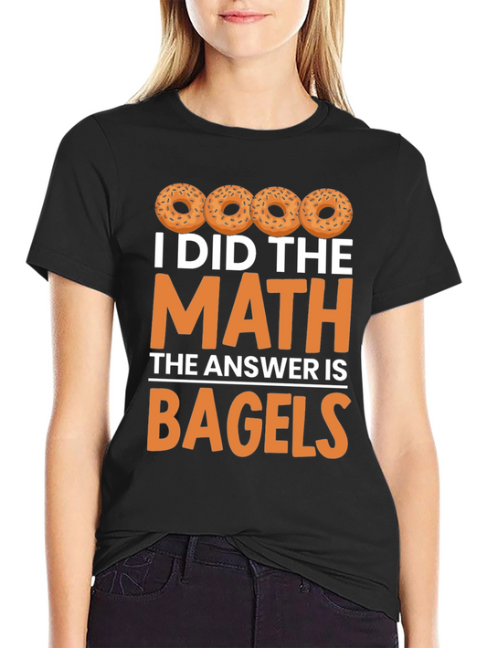 Camiseta Hombre Bagels: ¡Para Amantes de las Bagels y las Matemáticas!