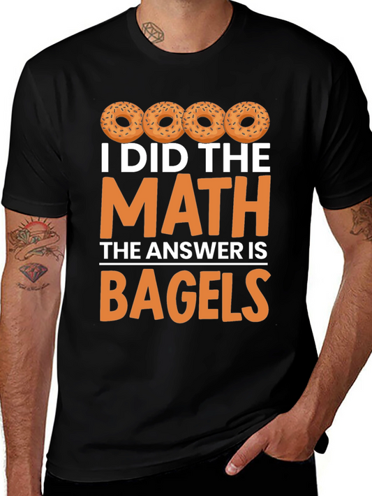 Camiseta Hombre Bagels: ¡Para Amantes de las Bagels y las Matemáticas!