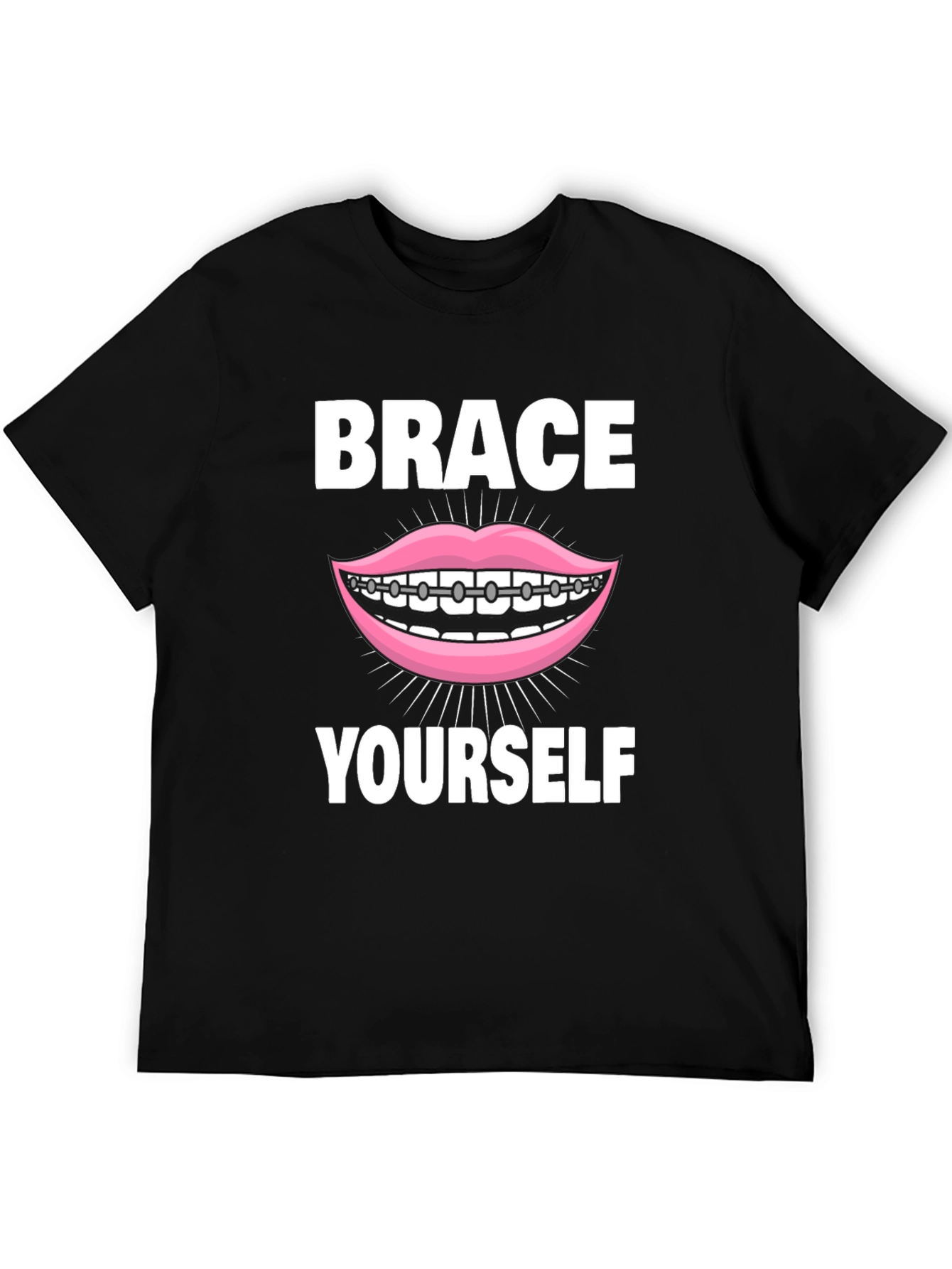 Camiseta Negra Brace Yourself Divertida