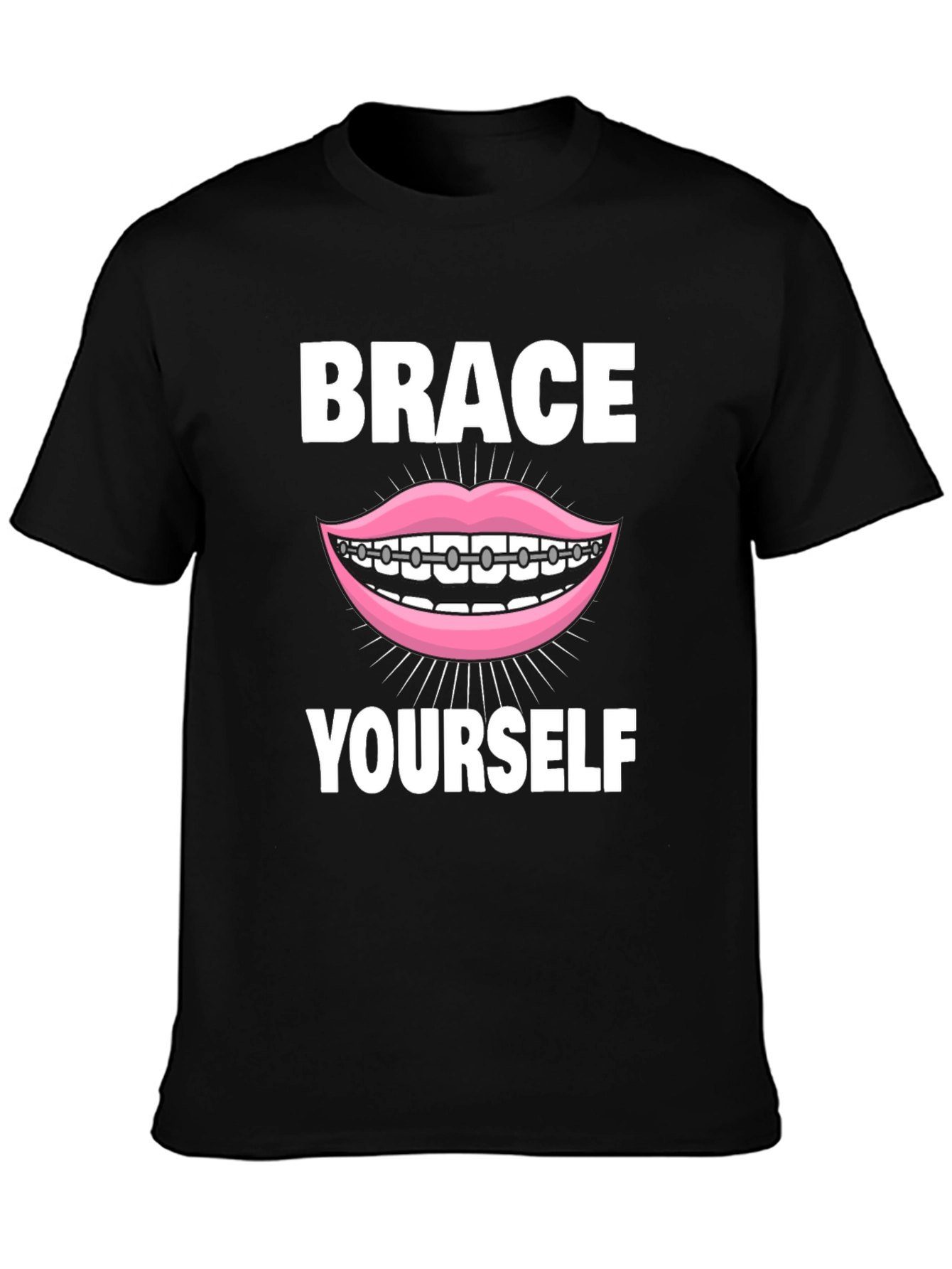 Camiseta Negra Brace Yourself Divertida