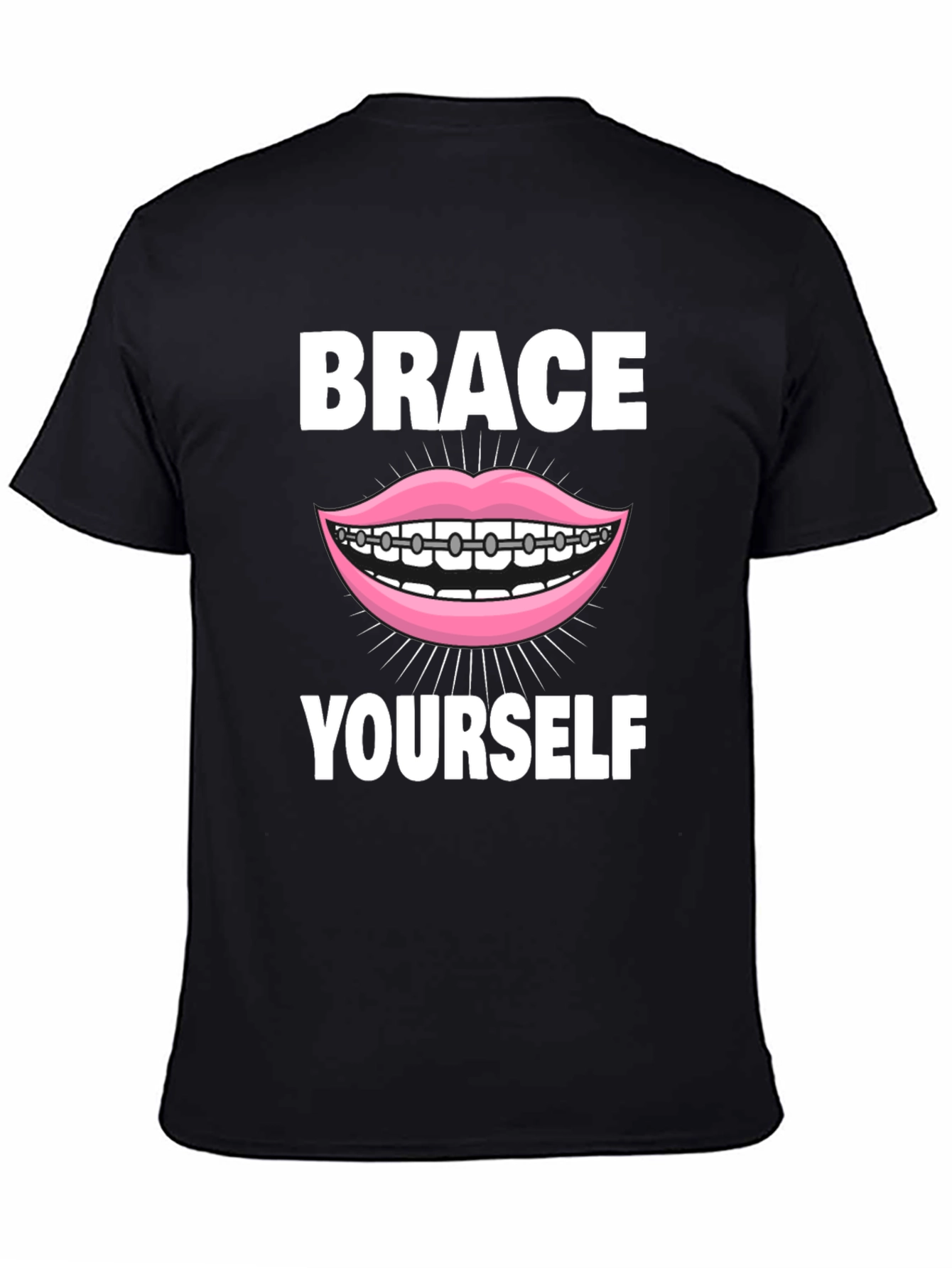 Camiseta Negra Brace Yourself Divertida