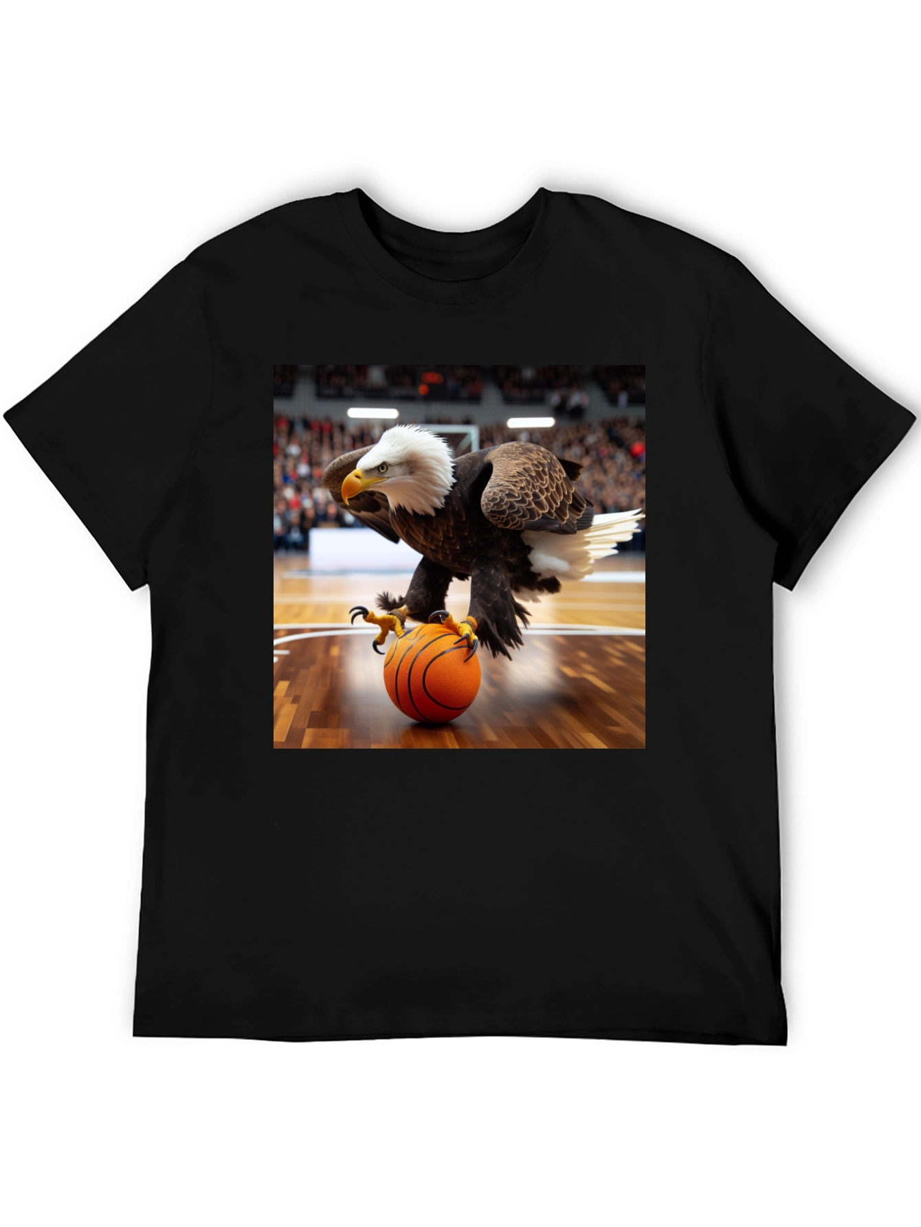 Camiseta Hombre con Águila Jugando Baloncesto