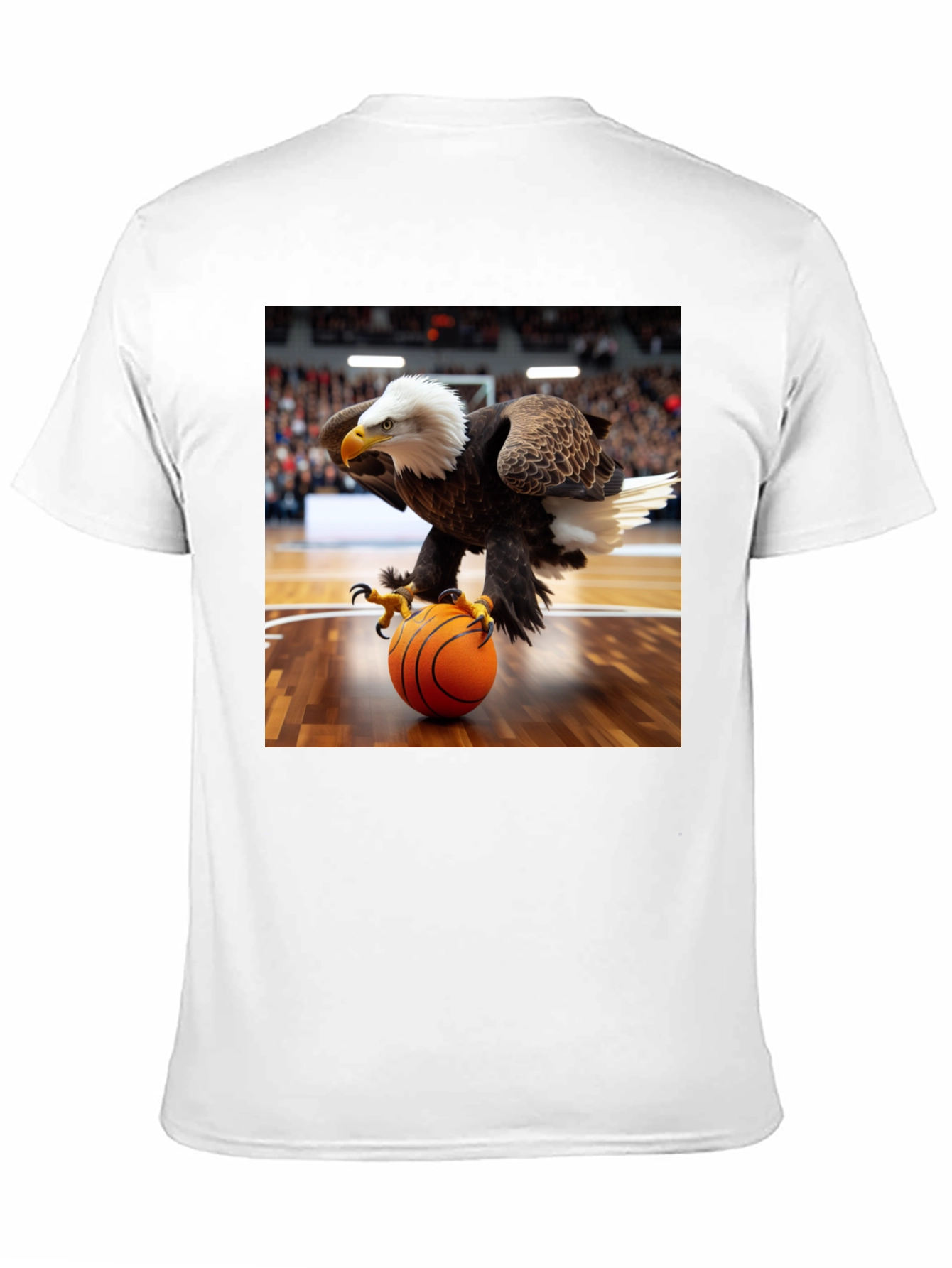 Camiseta Hombre con Águila Jugando Baloncesto