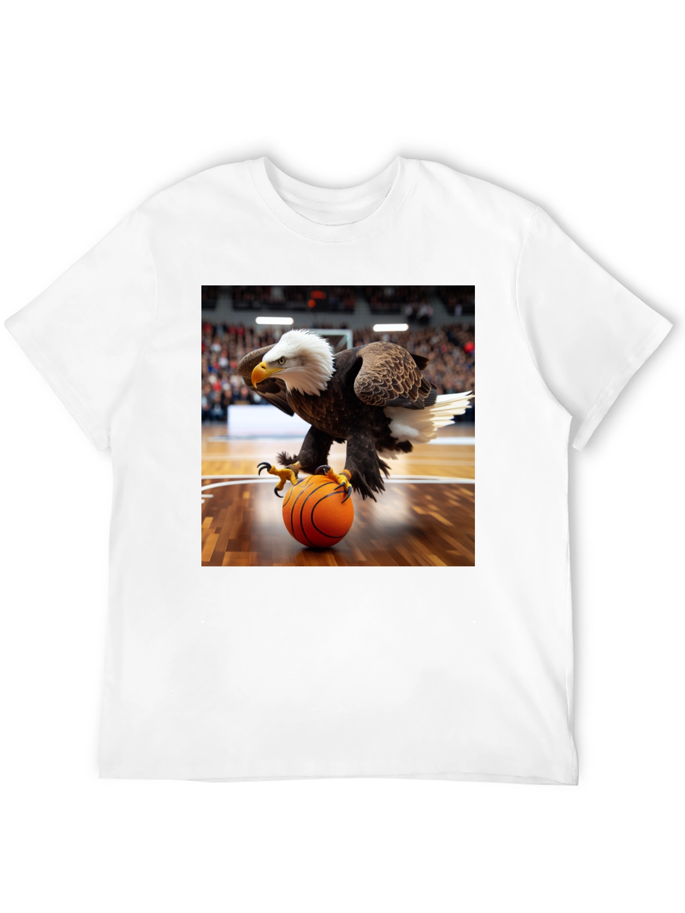 Camiseta Hombre con Águila Jugando Baloncesto