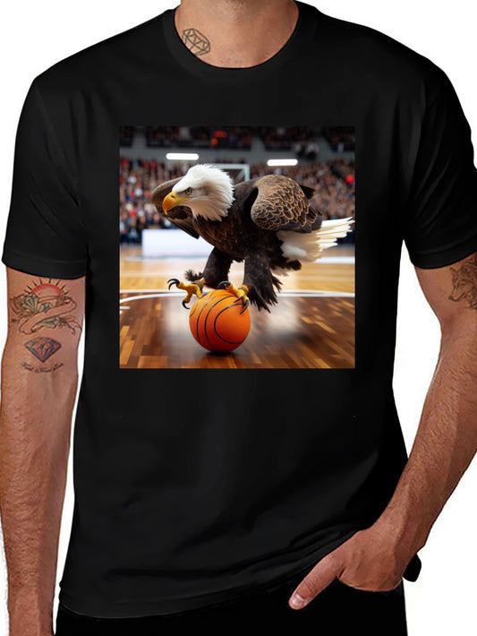 Camiseta Hombre con Águila Jugando Baloncesto