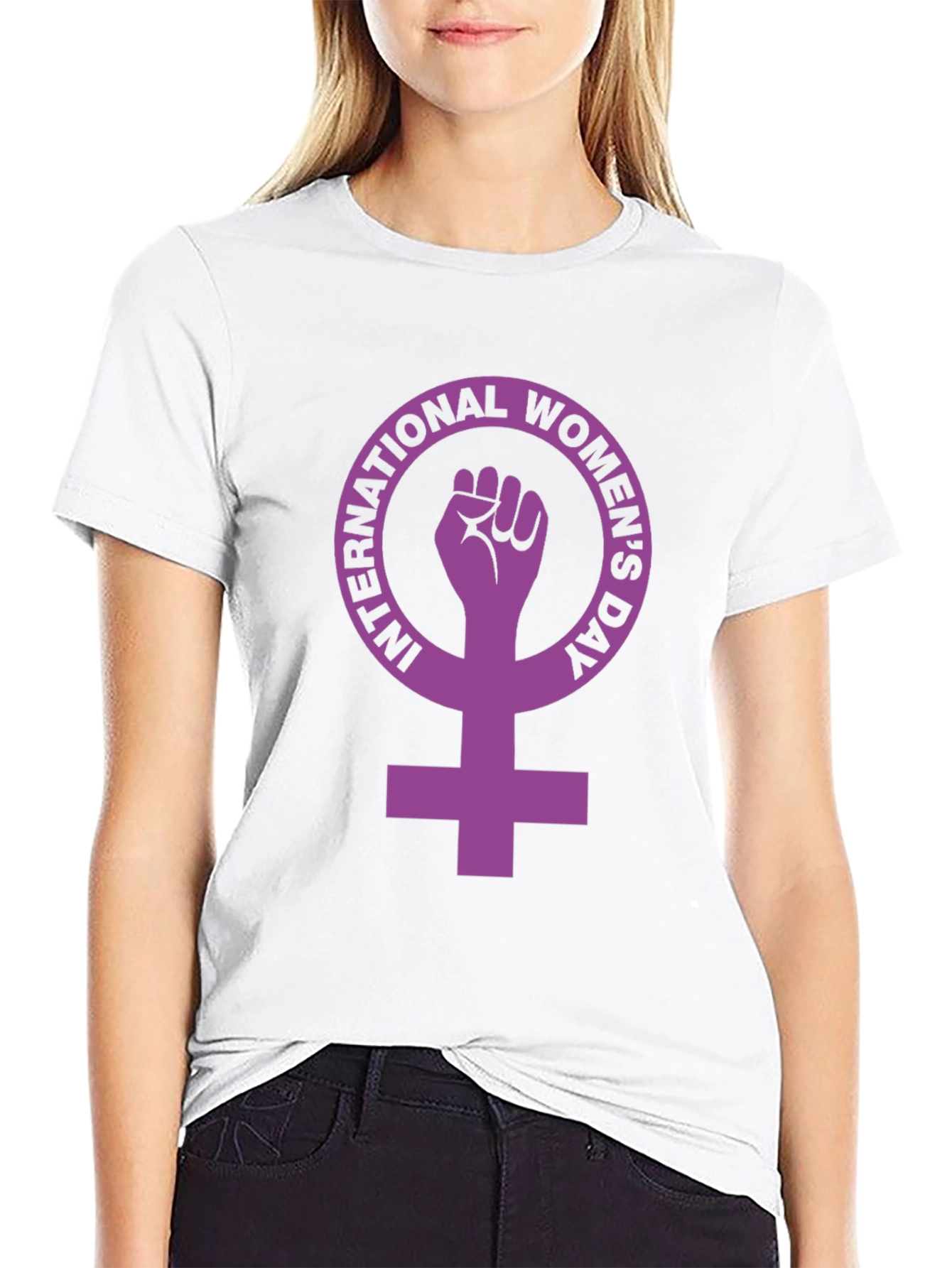 Camiseta Negra Día Internacional de la Mujer - Empoderamiento