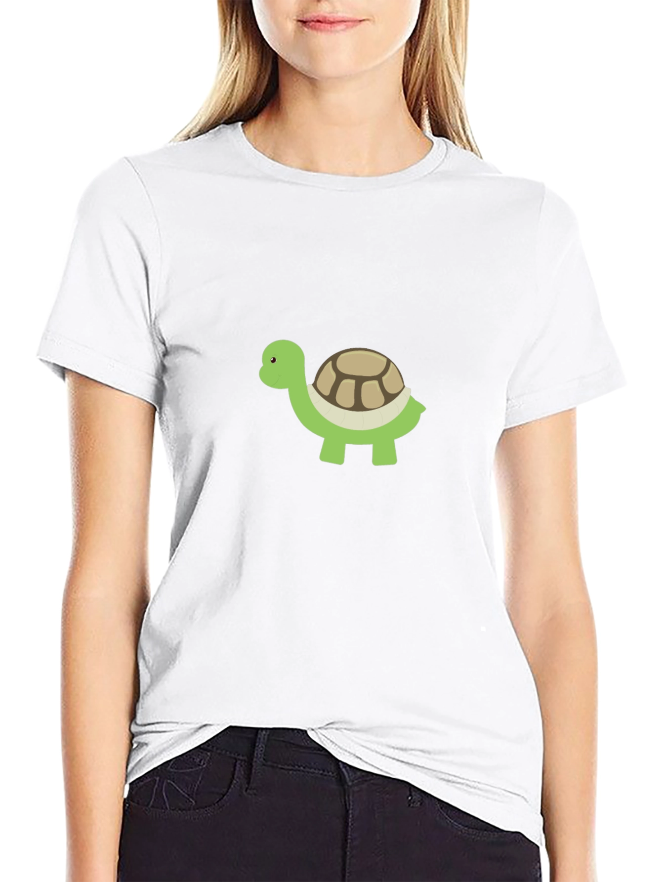 Camiseta Negra con Diseño de Tortuga