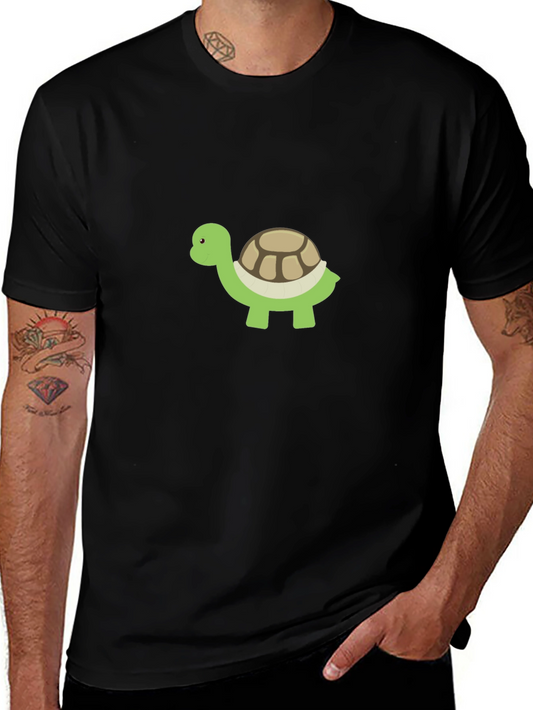 Camiseta Negra con Diseño de Tortuga