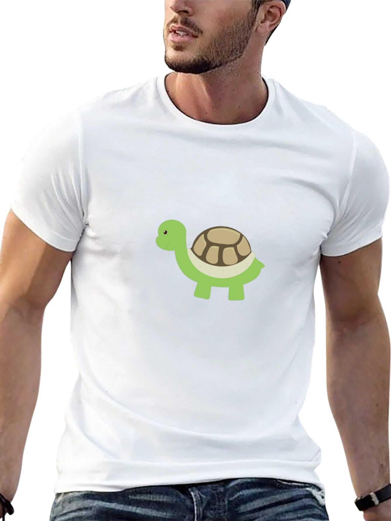 Camiseta Negra con Diseño de Tortuga
