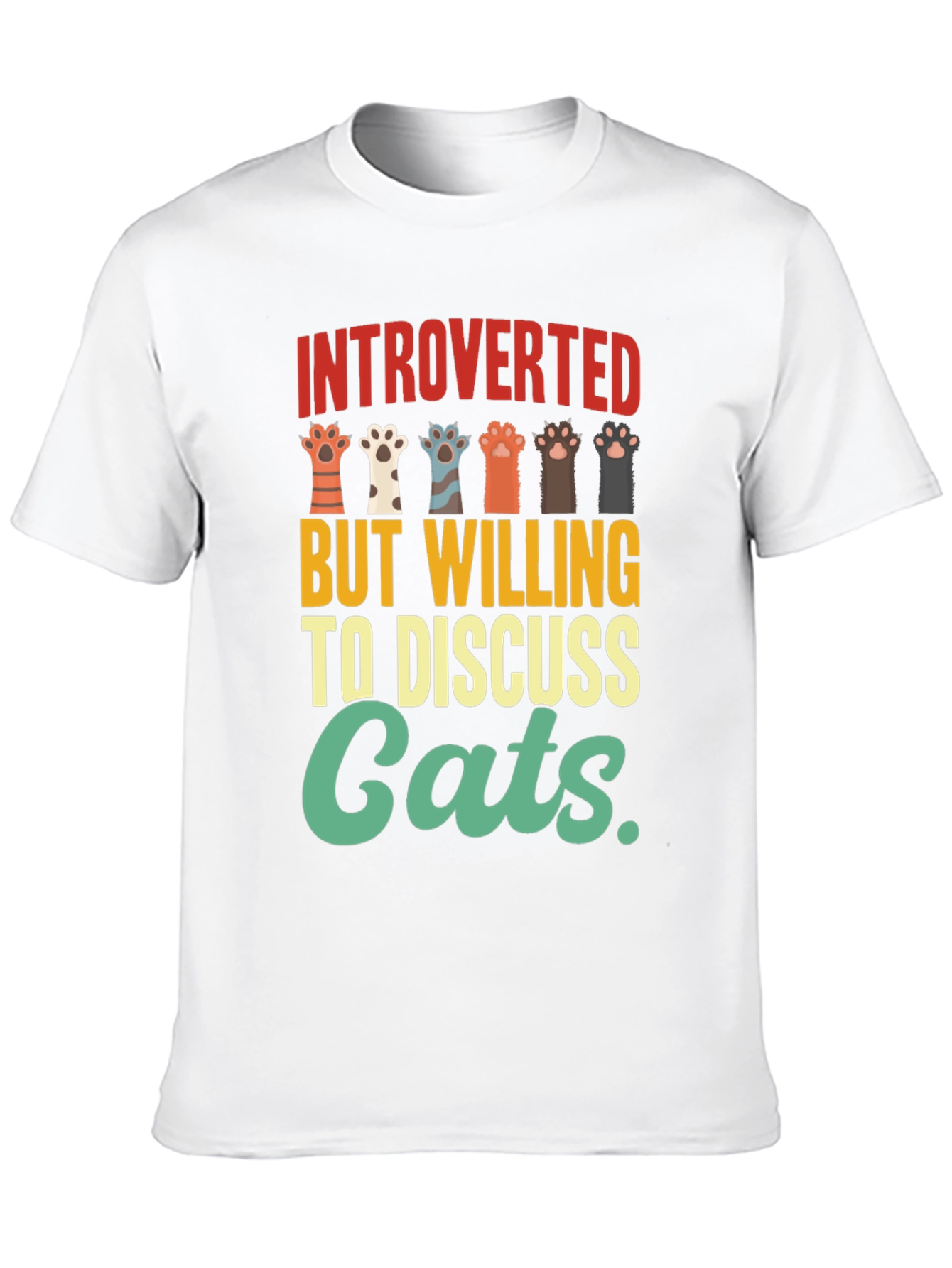 Camiseta Introvertido Amante de Gatos