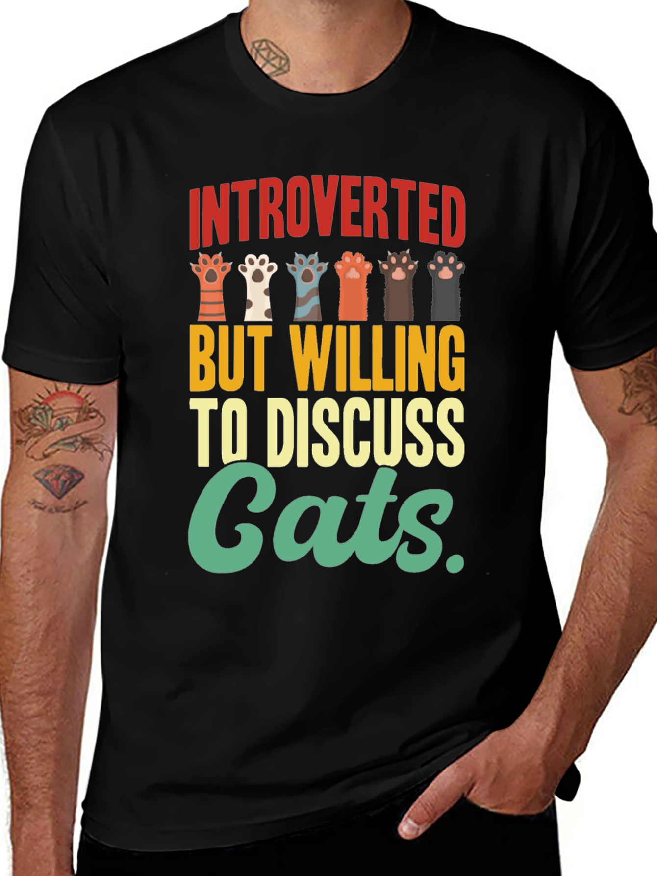 Camiseta Introvertido Amante de Gatos