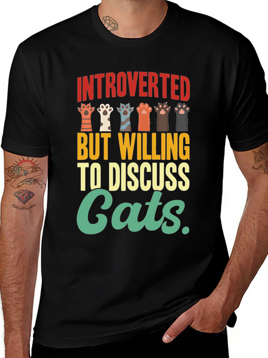 Camiseta Introvertido Amante de Gatos