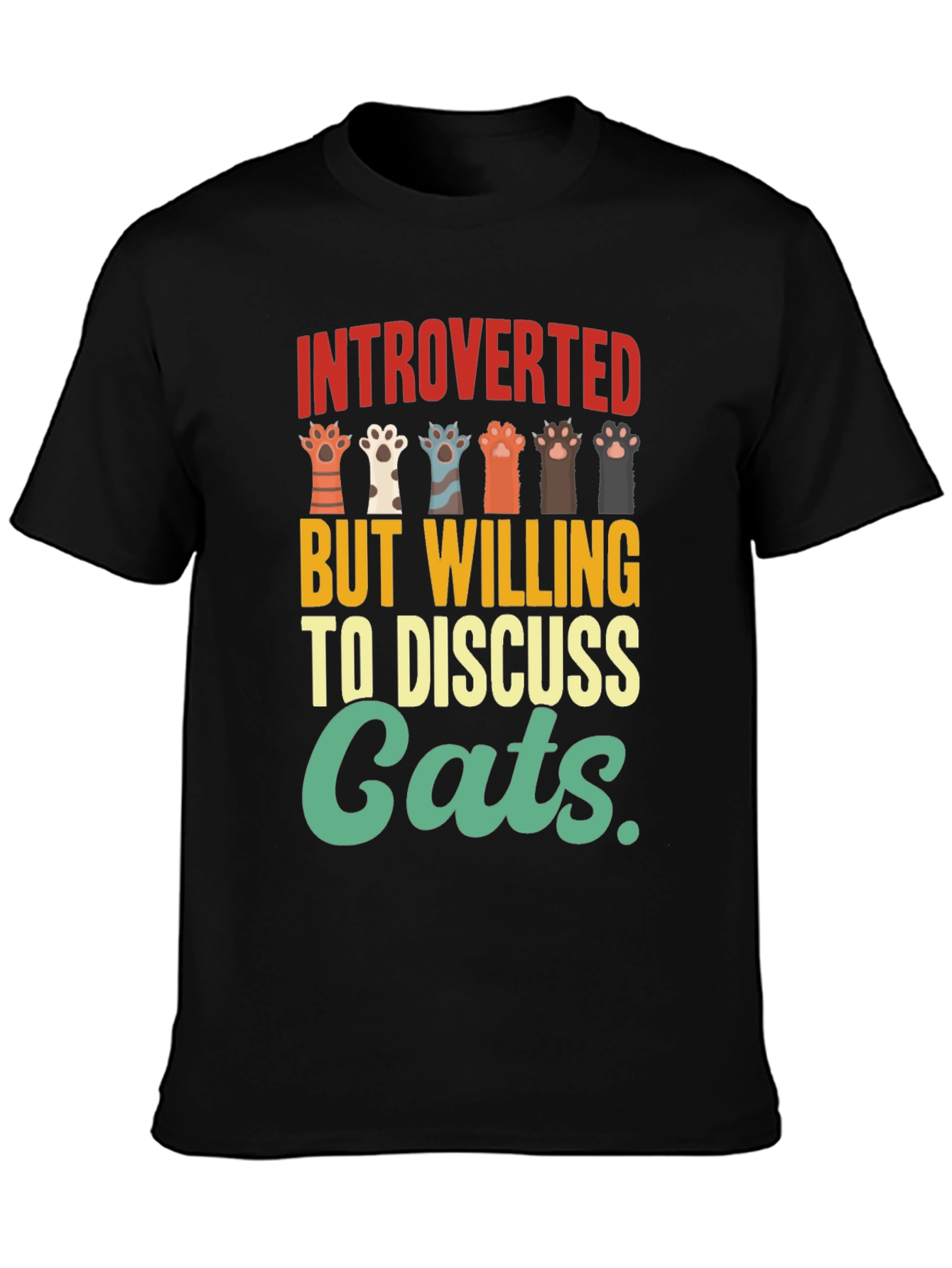 Camiseta Introvertido Amante de Gatos