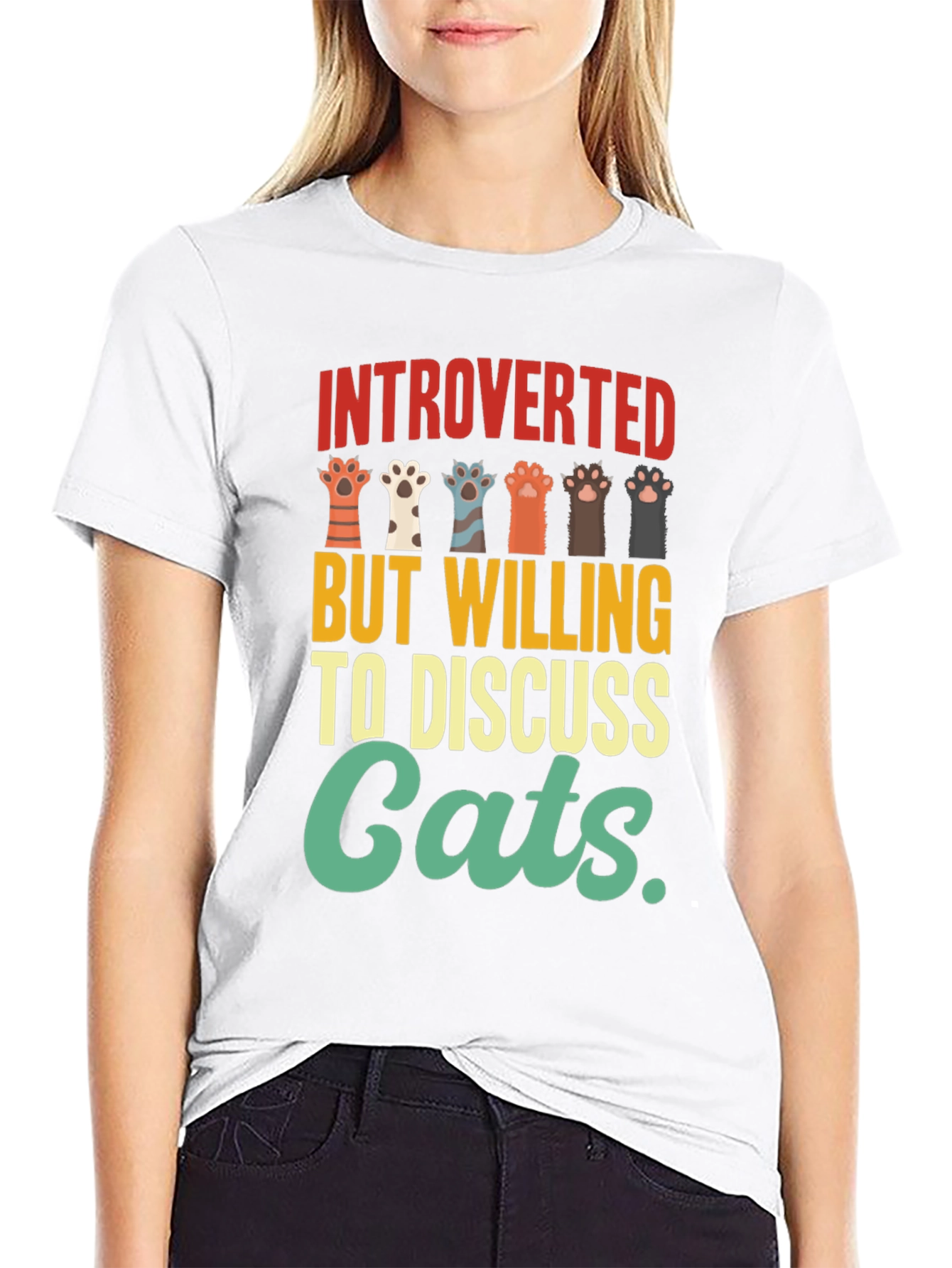 Camiseta Introvertido Amante de Gatos